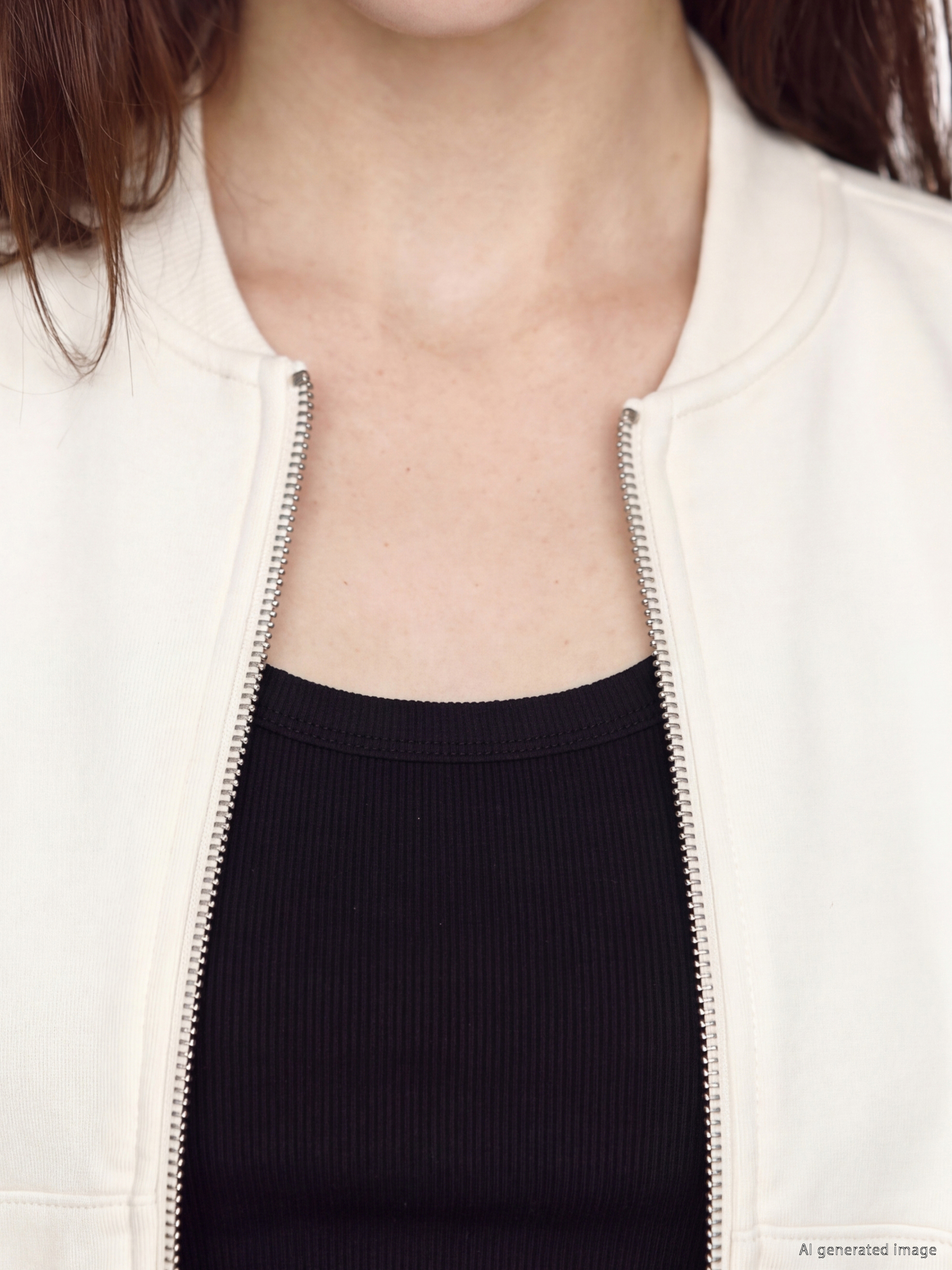 LCW Vision Oversize Kadın Fermuarlı Sweatshirt görsel 3