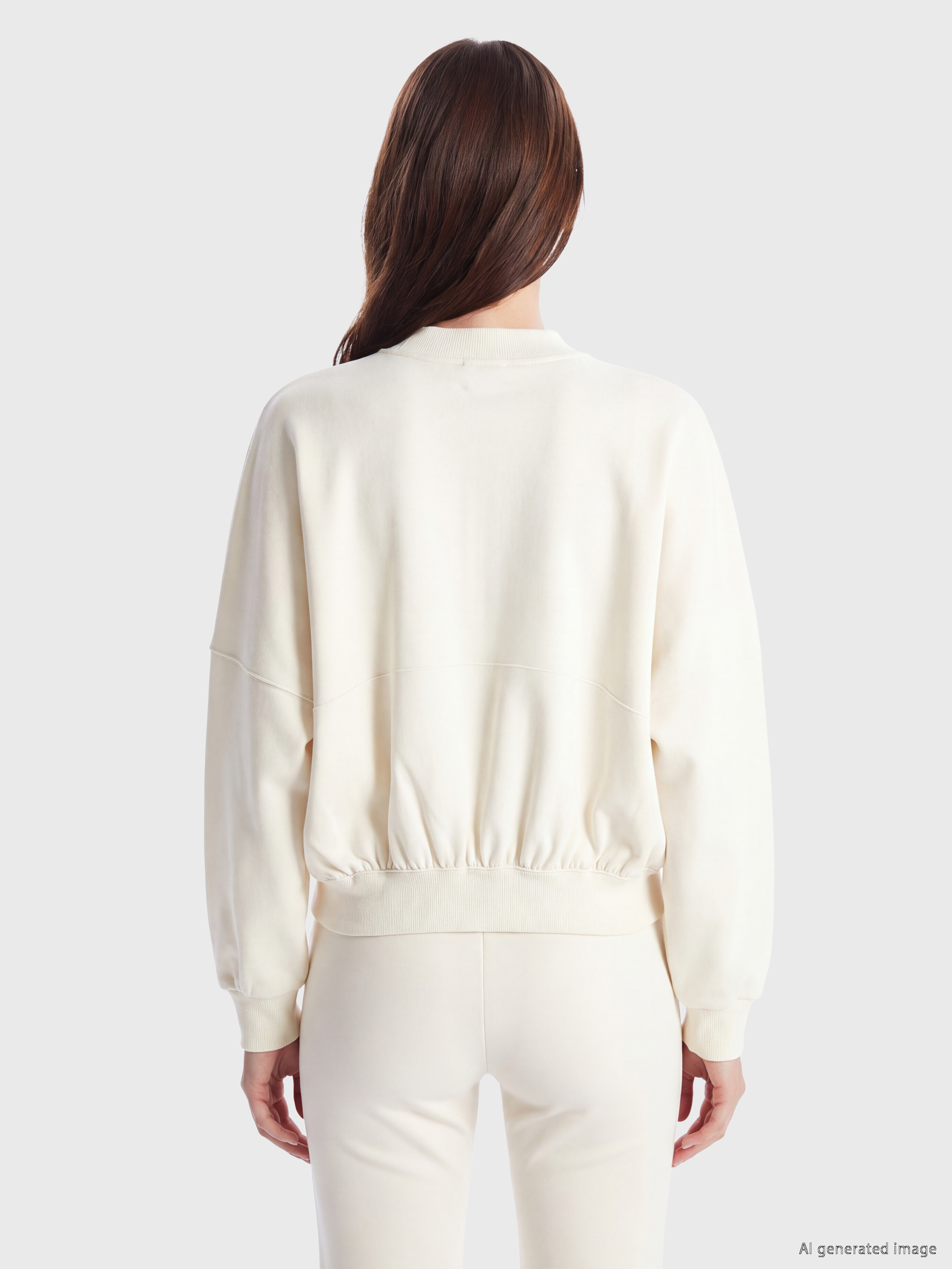 LCW Vision Oversize Kadın Fermuarlı Sweatshirt görsel 4