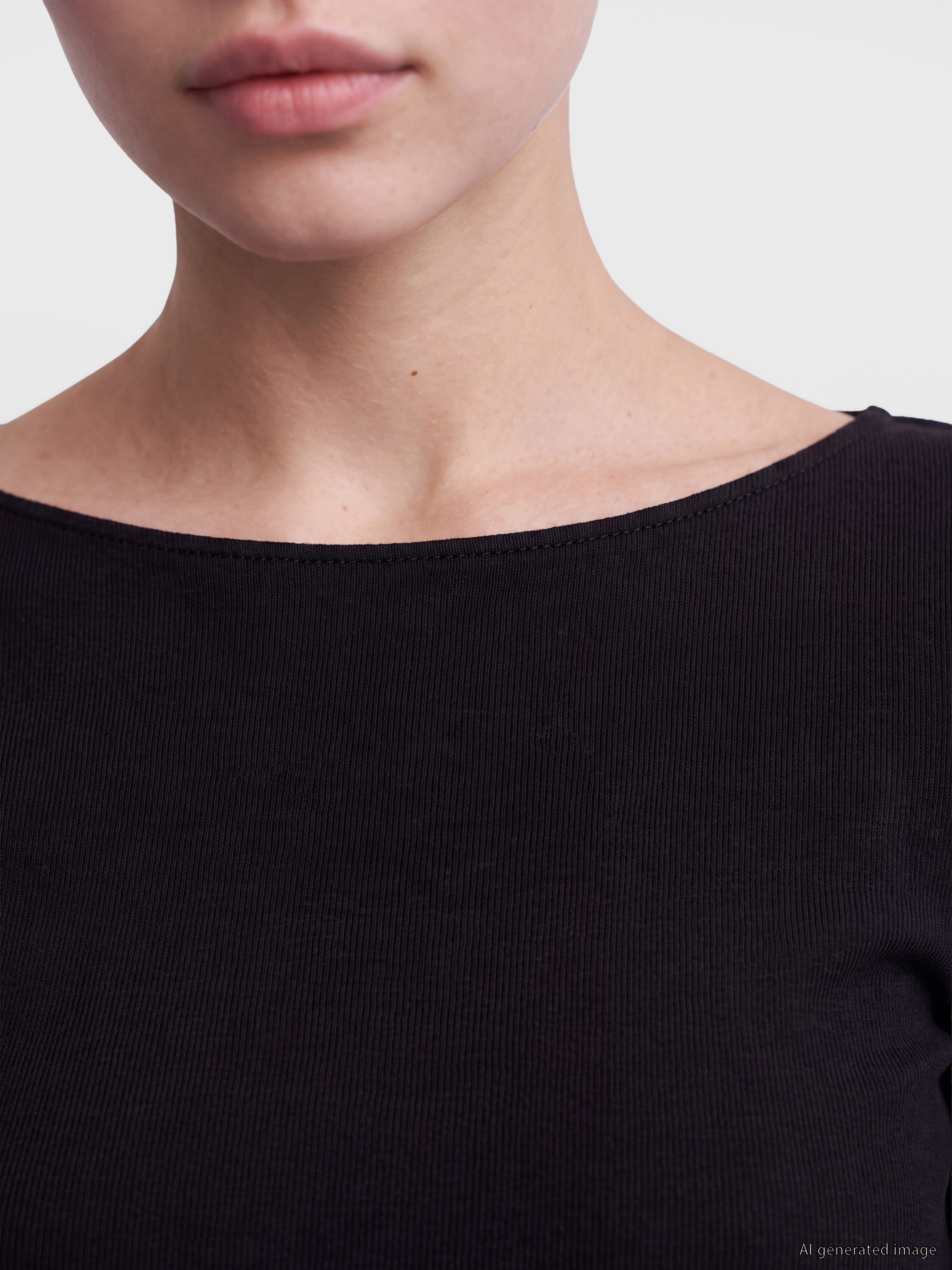 LCW Vision Kayık Yaka Kadın Body görsel 3