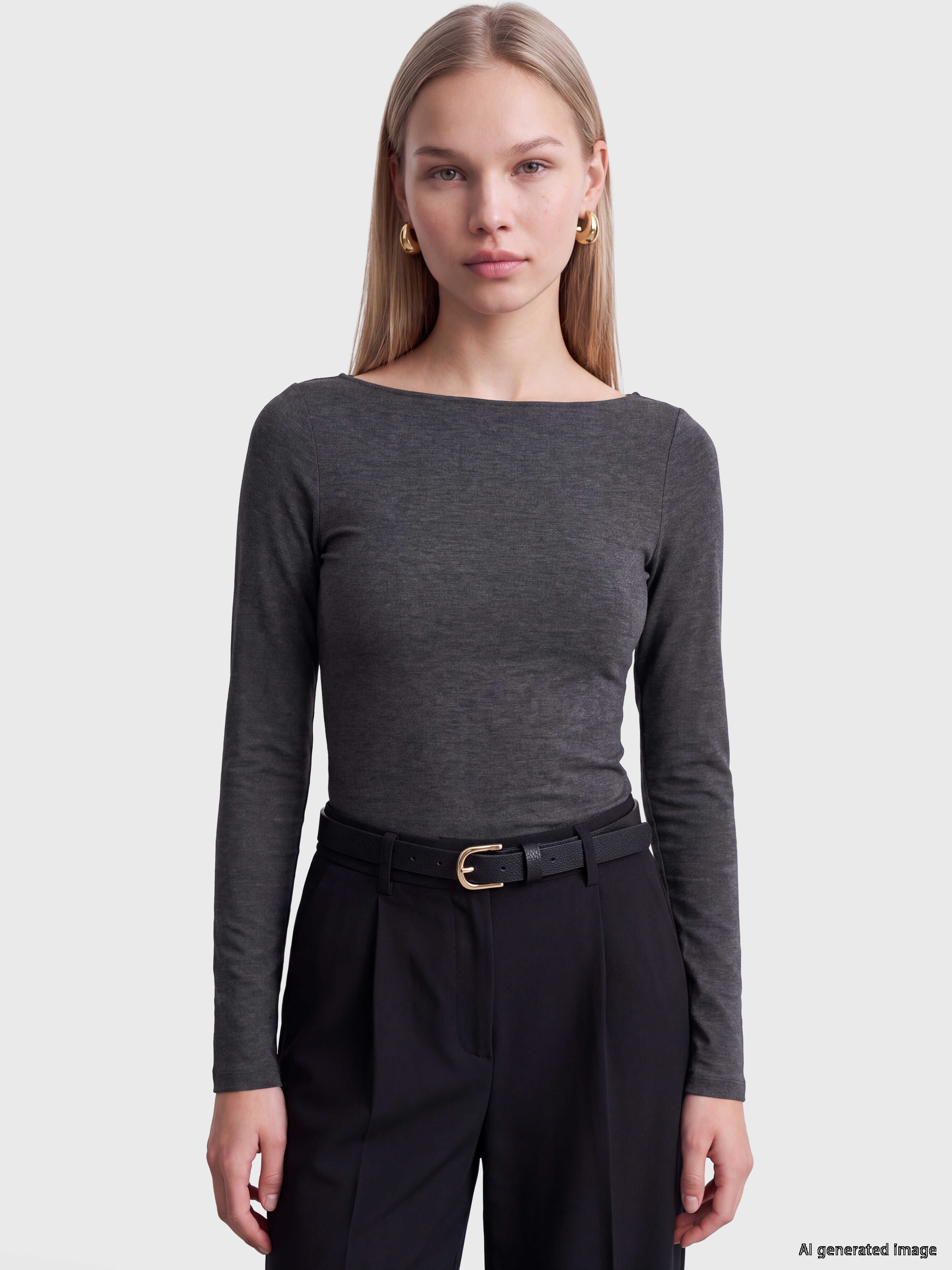 LCW Vision Kayık Yaka Kadın Body