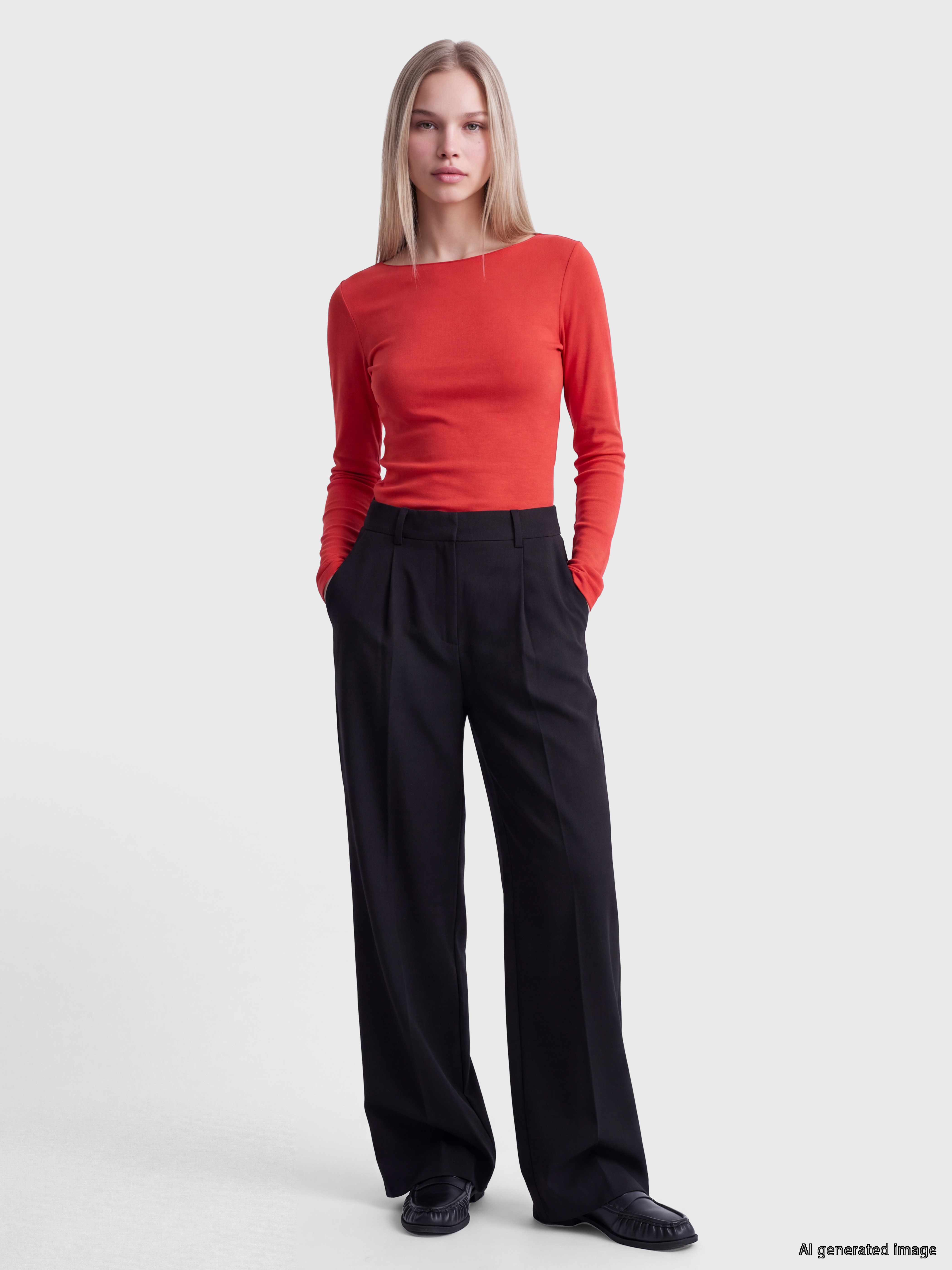 LCW Vision Kayık Yaka Kadın Body görsel 2