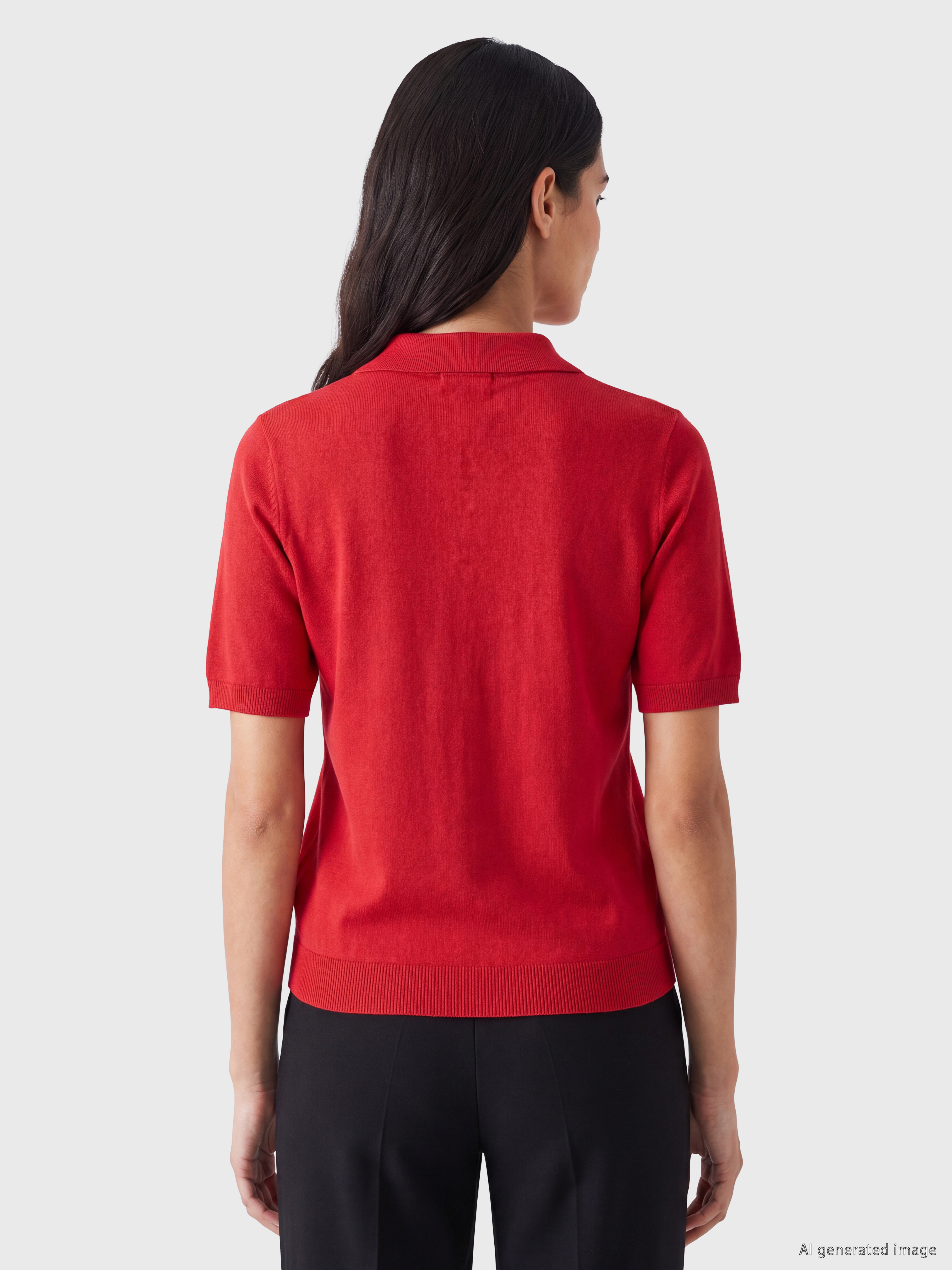LCW EVERYDAY Polo Yaka Kadın Triko Kazak görsel 5
