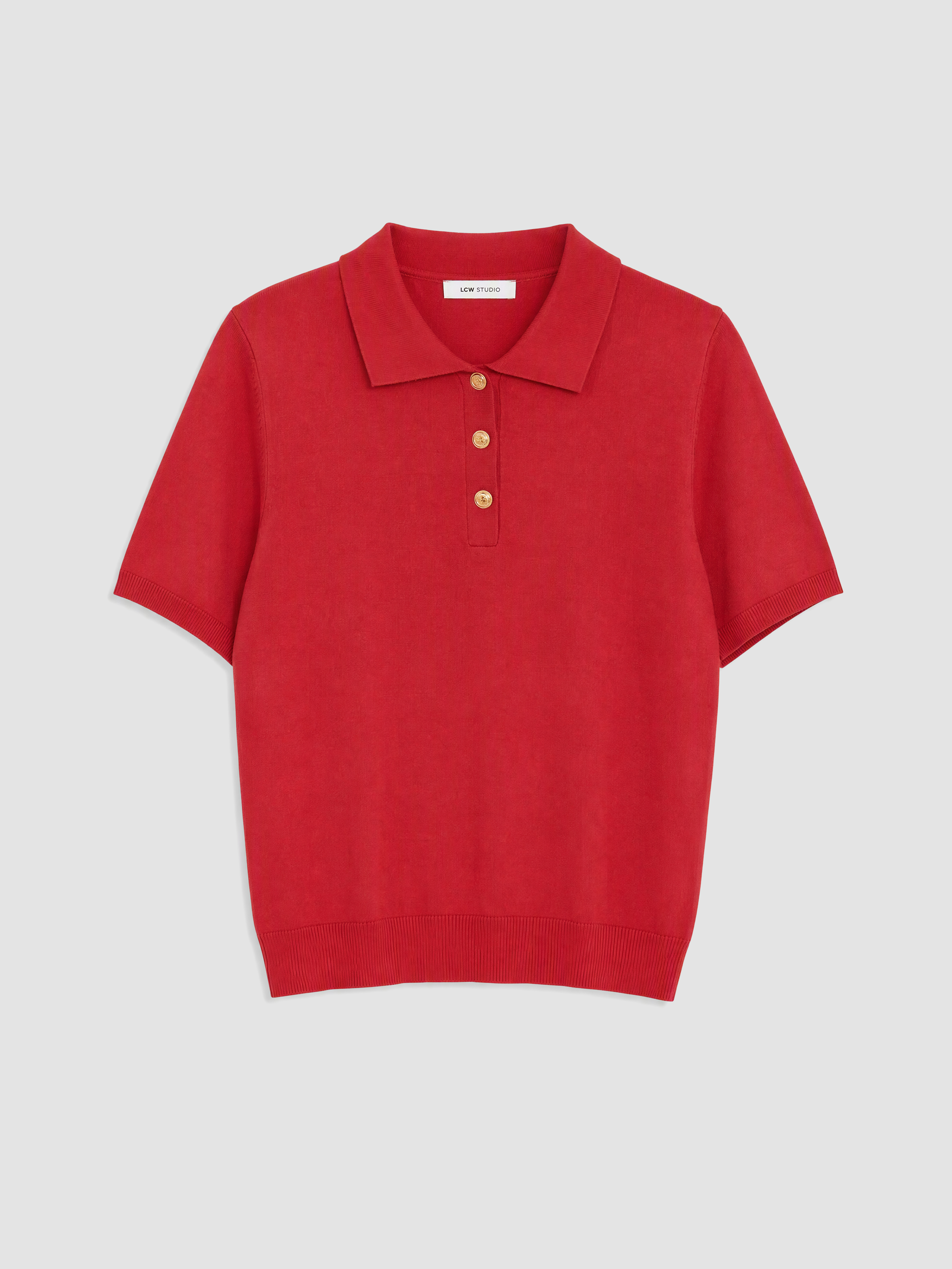 LCW EVERYDAY Polo Yaka Kadın Triko Kazak görsel 6