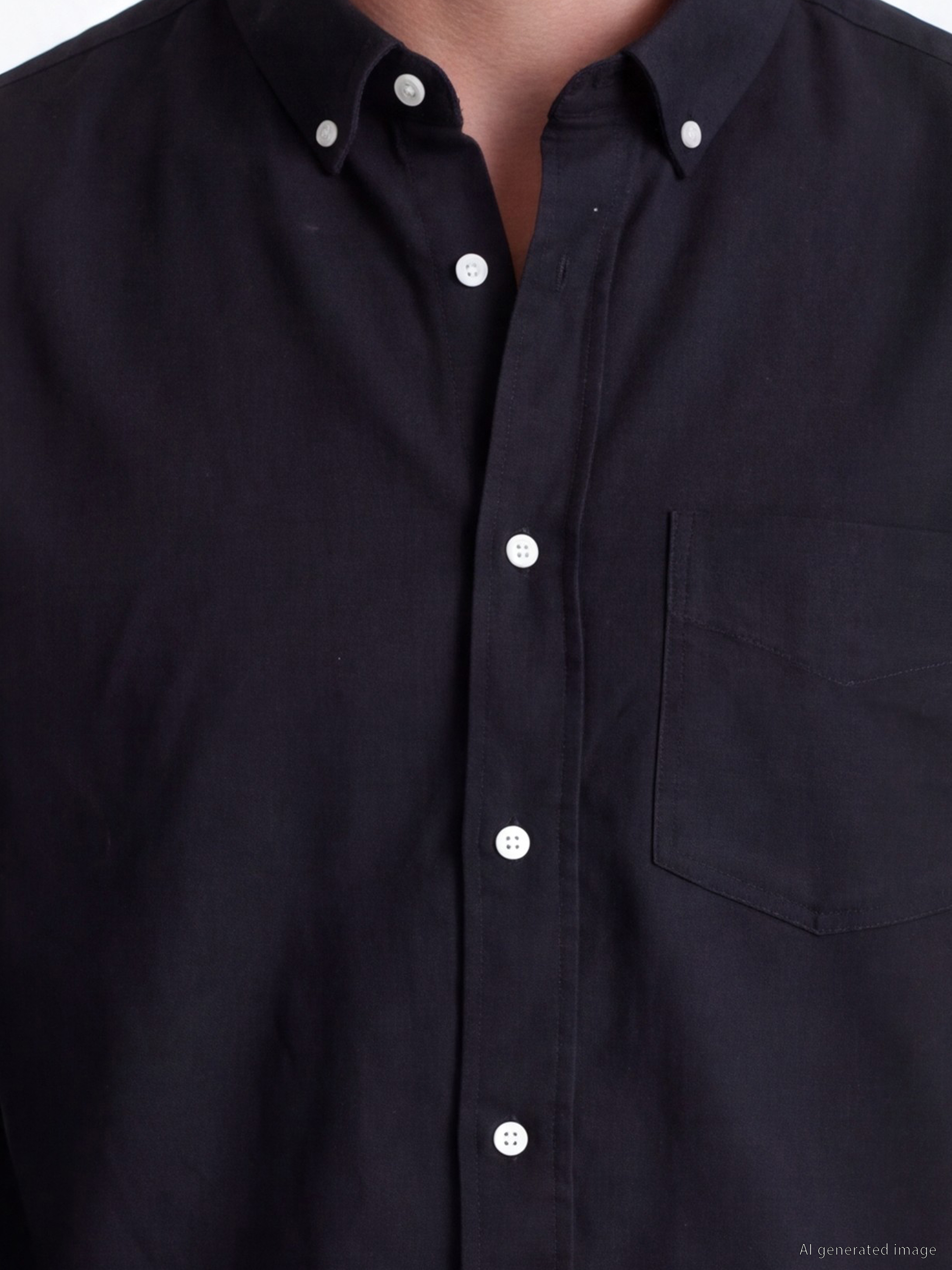 LCW Vision Regular Fit Oxford Erkek Gömlek görsel 3