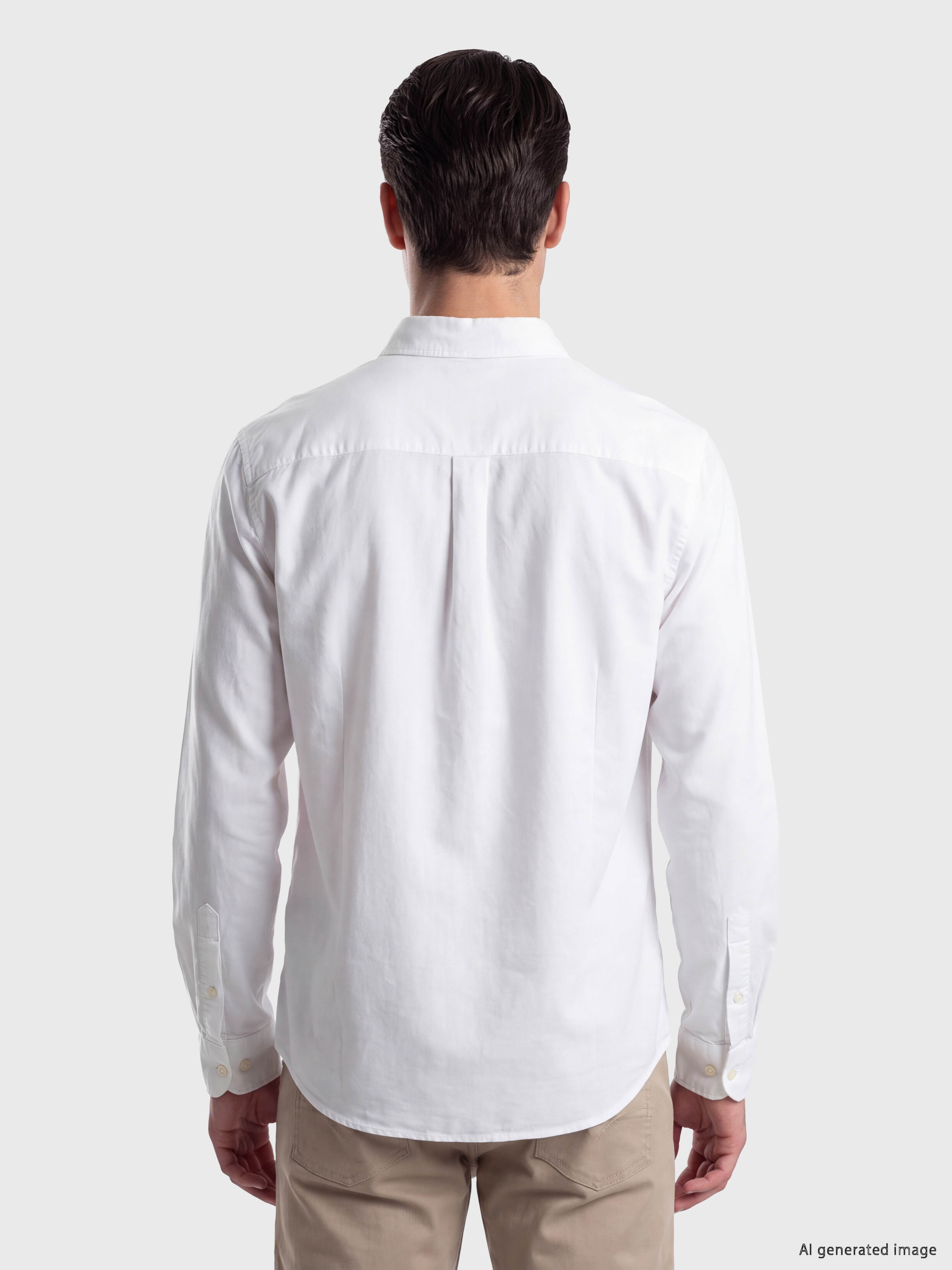 LCW Vision Regular Fit Oxford Erkek Gömlek görsel 3