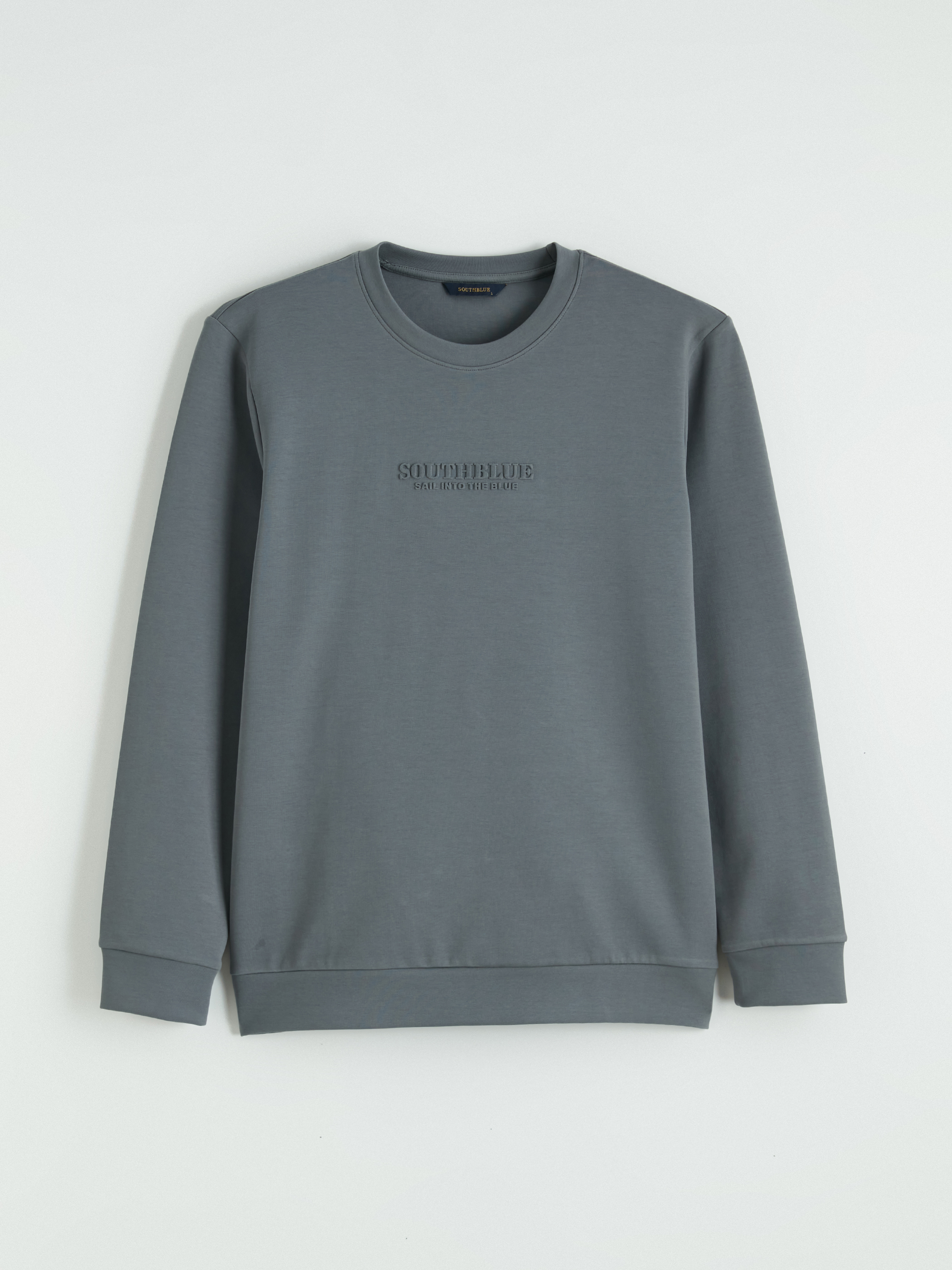 SOUTHBLUE Bisiklet Yaka Baskılı Erkek Sweatshirt görsel 5