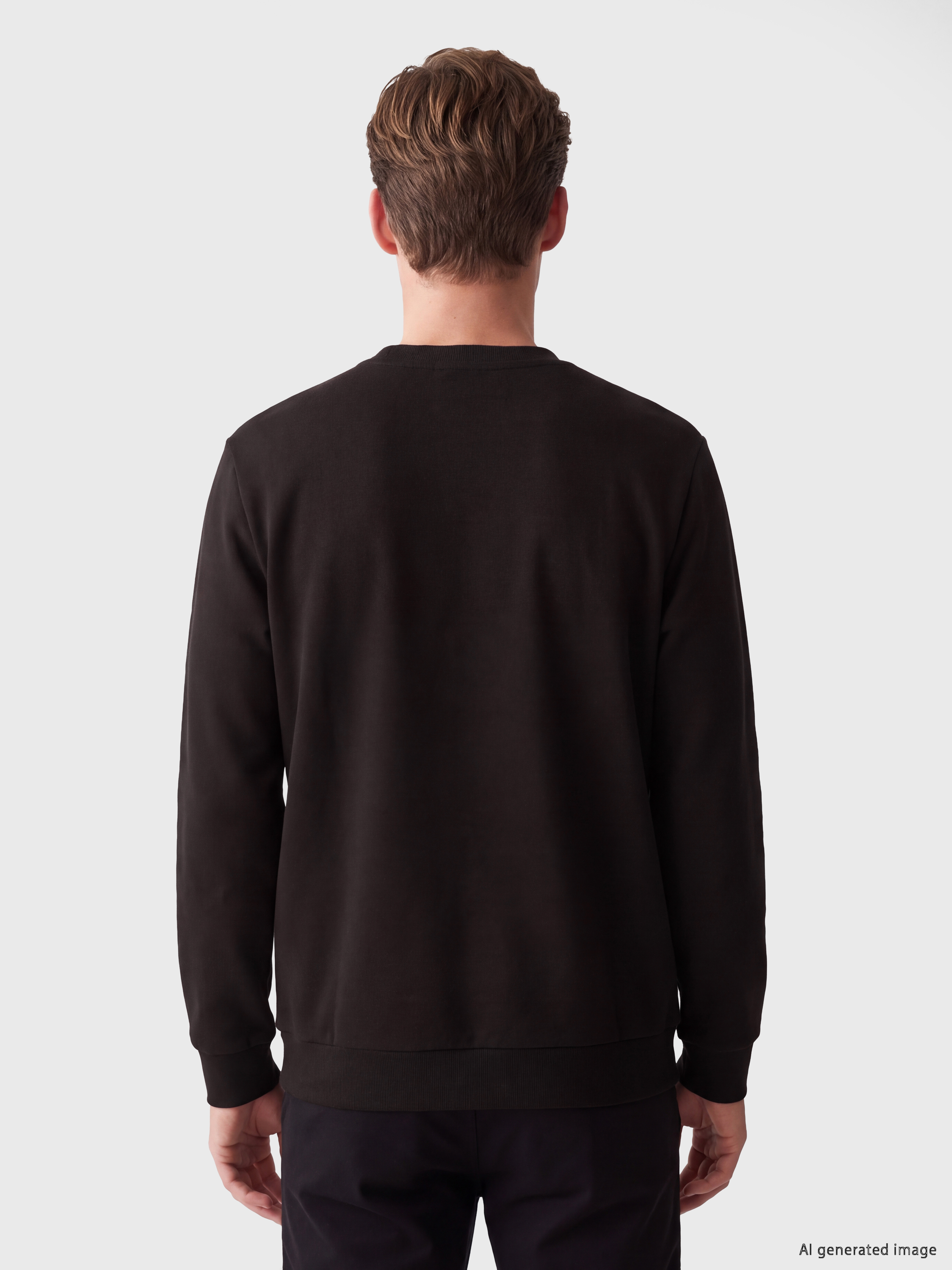 SOUTHBLUE Bisiklet Yaka Baskılı Erkek Sweatshirt görsel 4
