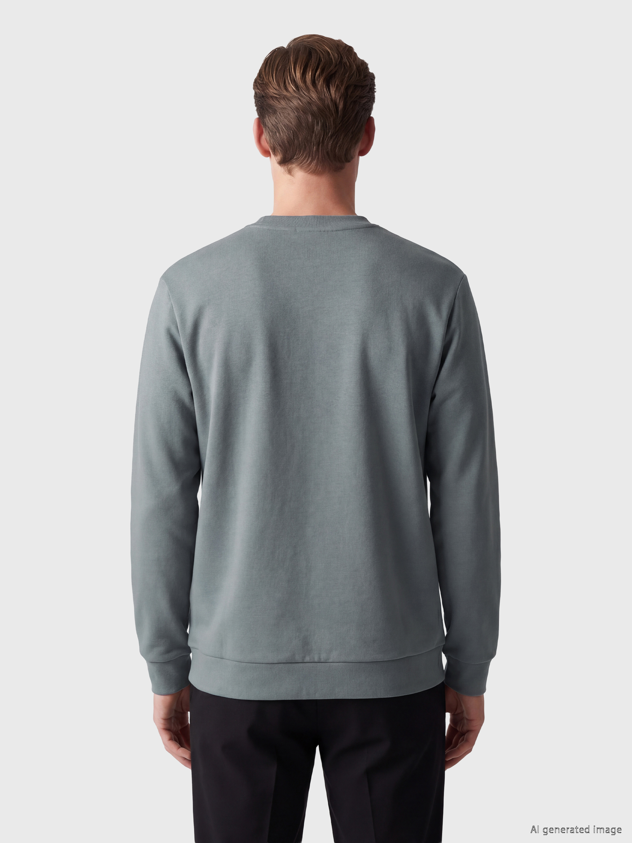SOUTHBLUE Bisiklet Yaka Baskılı Erkek Sweatshirt görsel 4