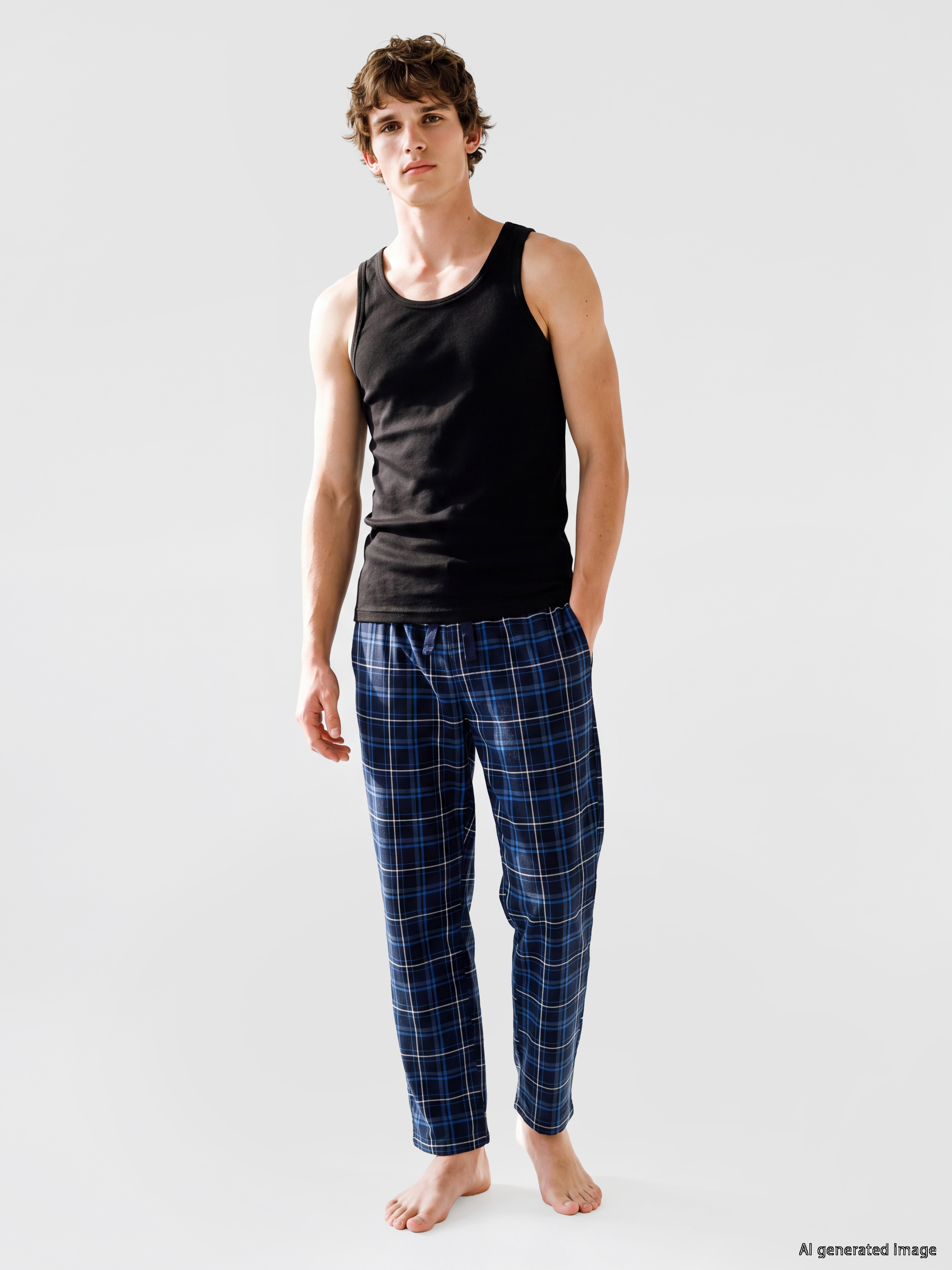 LC WAIKIKI Regular Fit Ekose Erkek Pijama Altı
