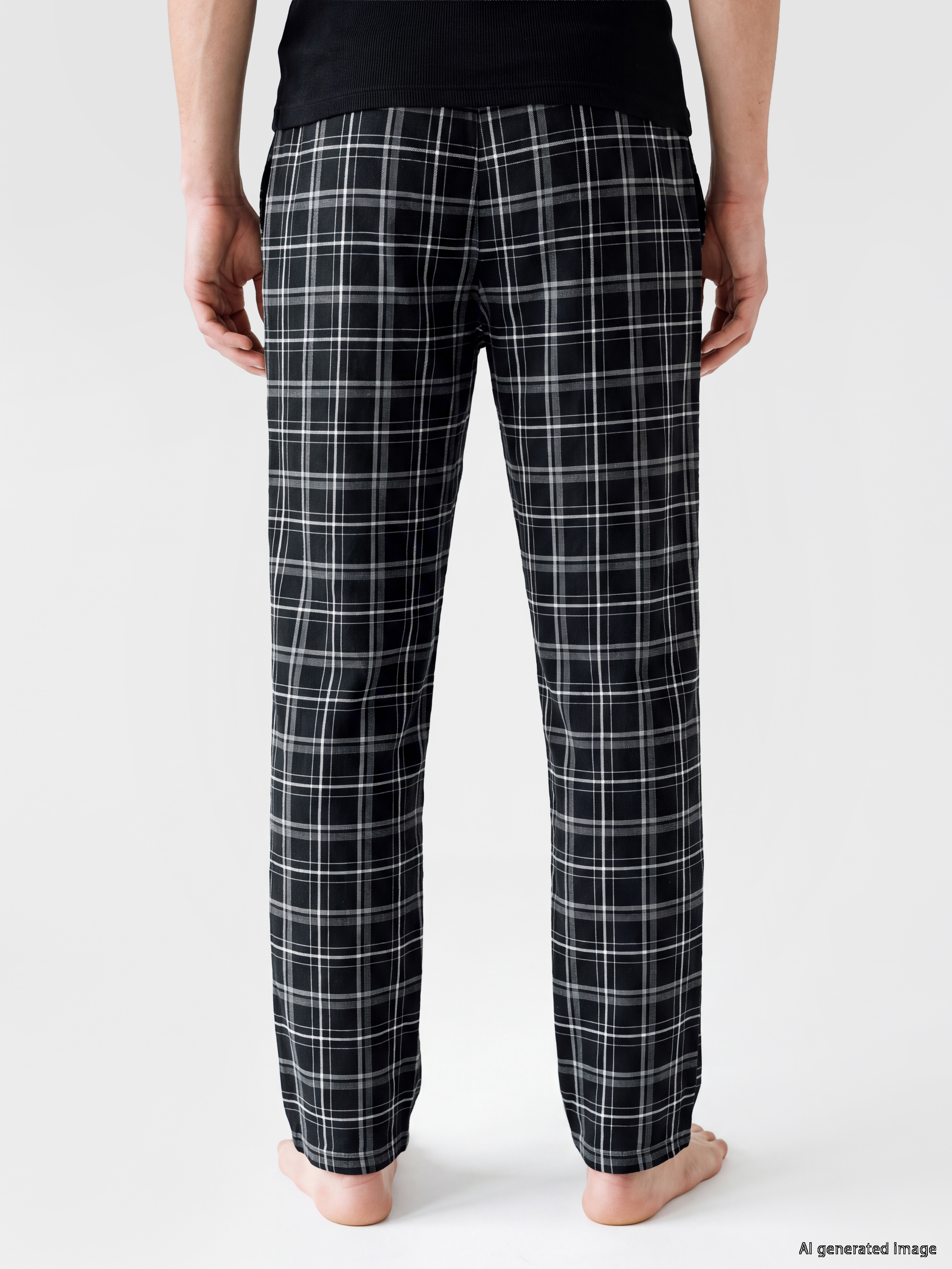 LC WAIKIKI Regular Fit Ekose Erkek Pijama Altı görsel 4
