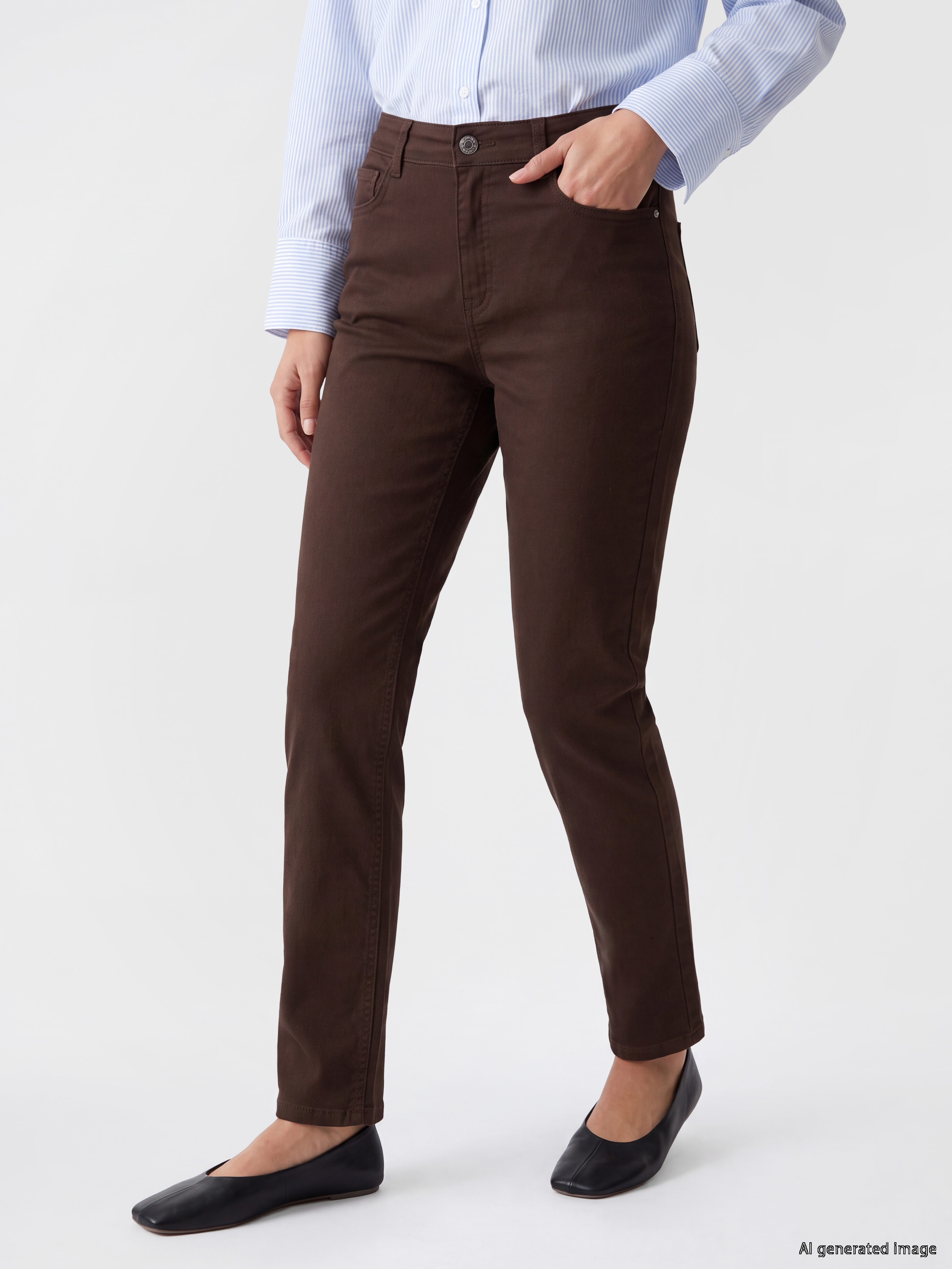 LCWAIKIKI Classic Straight Fit Kadın Jean Pantolon görsel 2