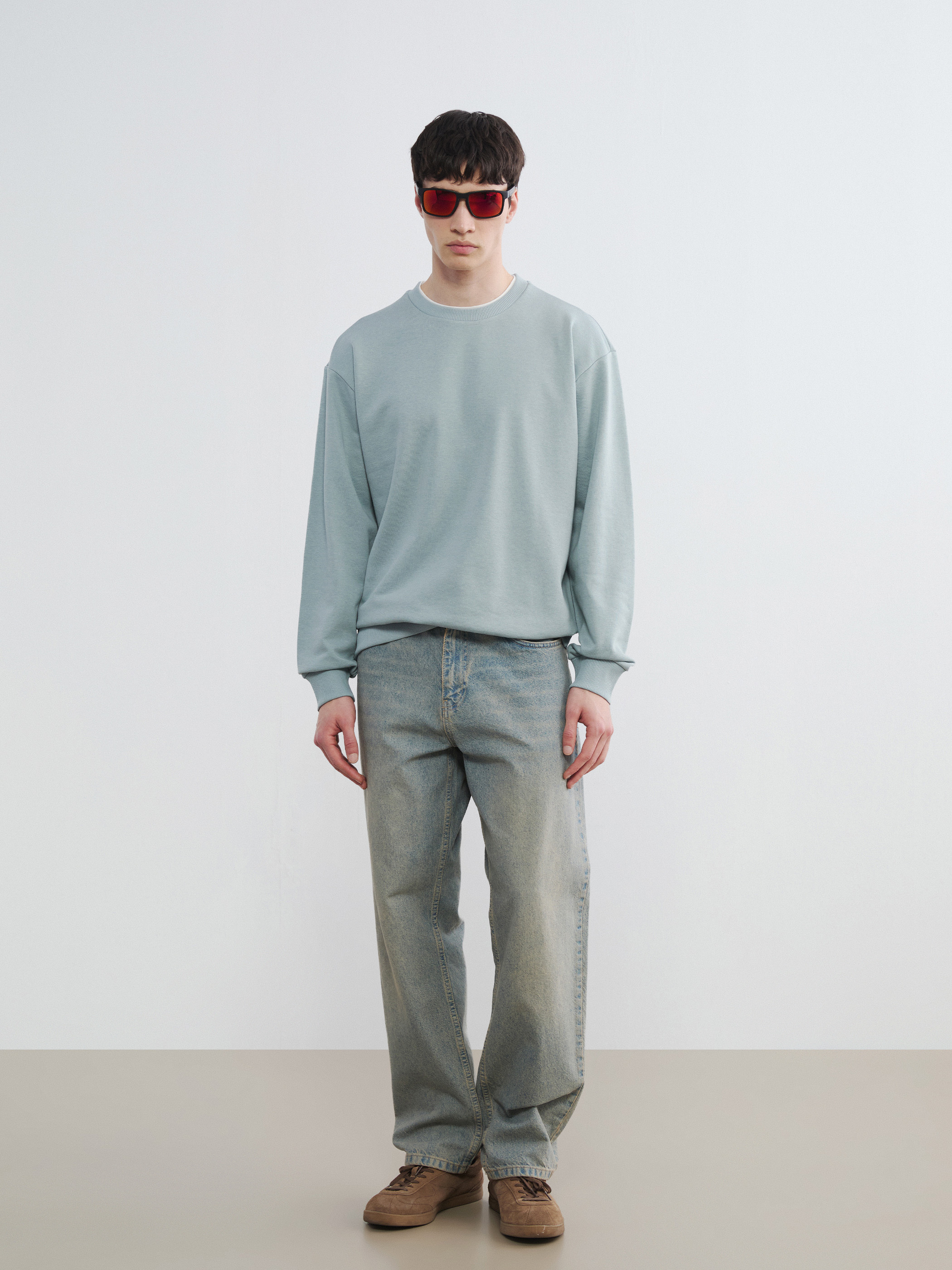 XSIDE Bisiklet Yaka Erkek Sweatshirt görsel 2