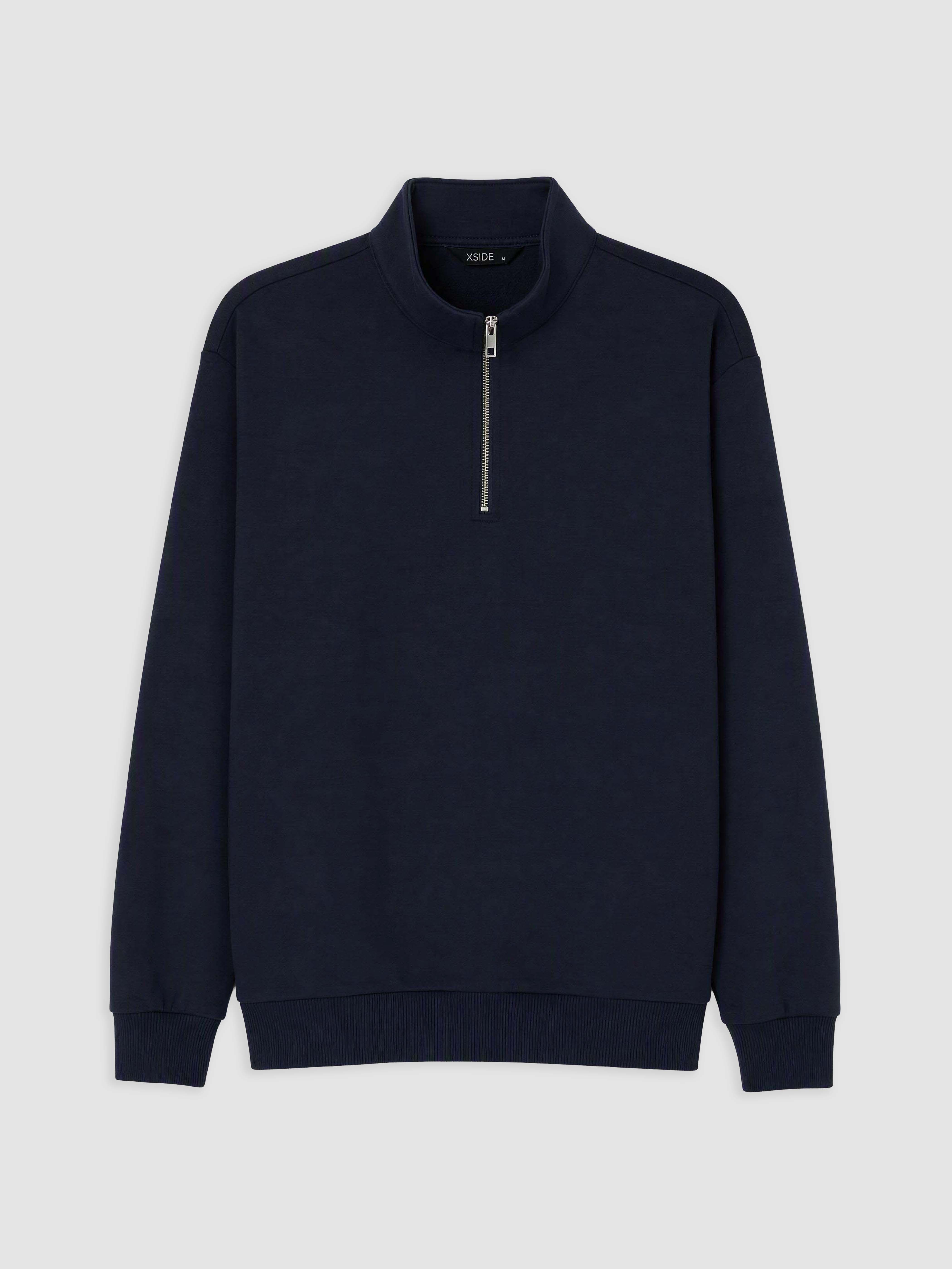 XSIDE Dik Yaka Erkek Kalın Sweatshirt görsel 5
