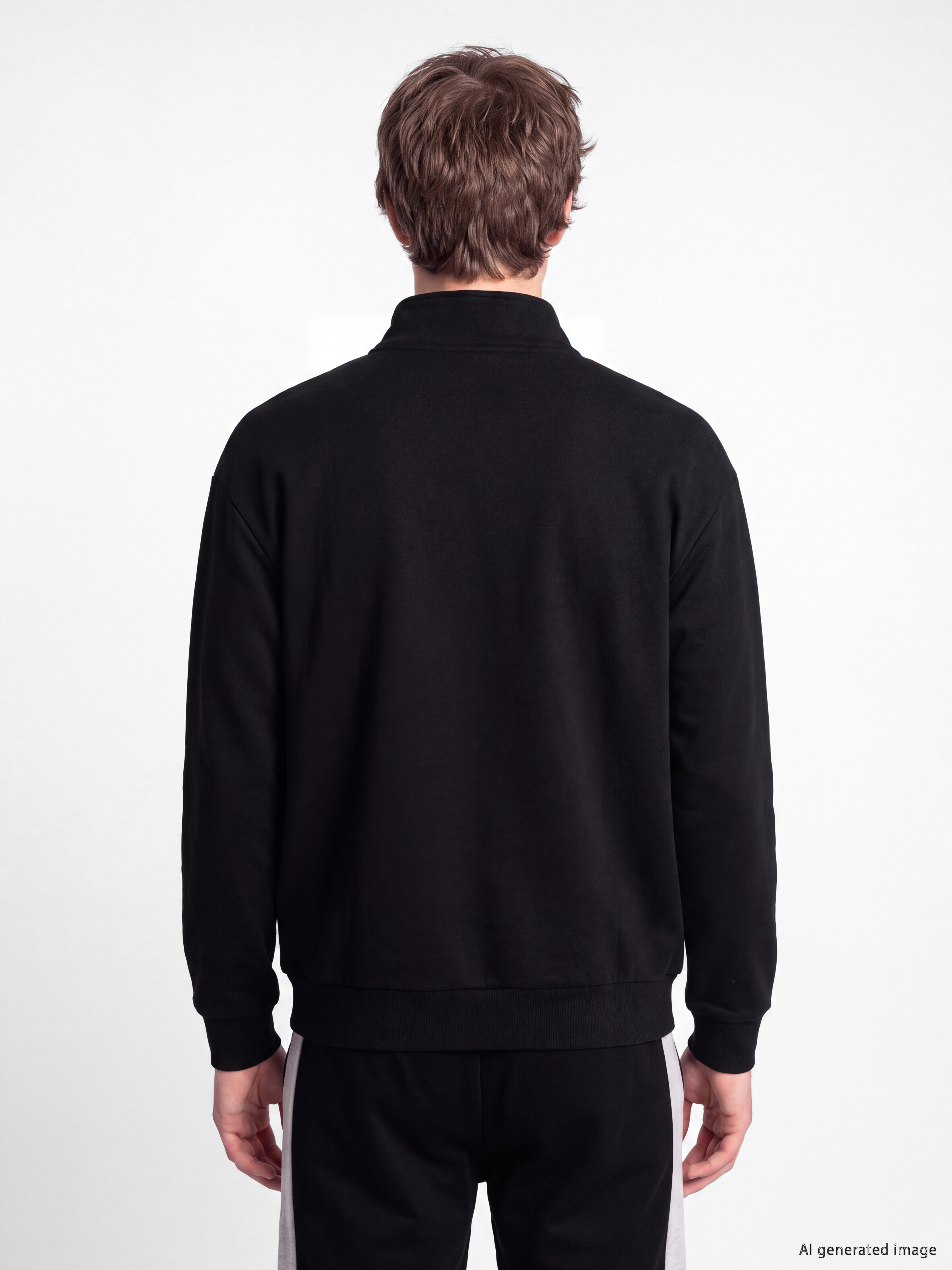 XSIDE Dik Yaka Erkek Kalın Sweatshirt görsel 4