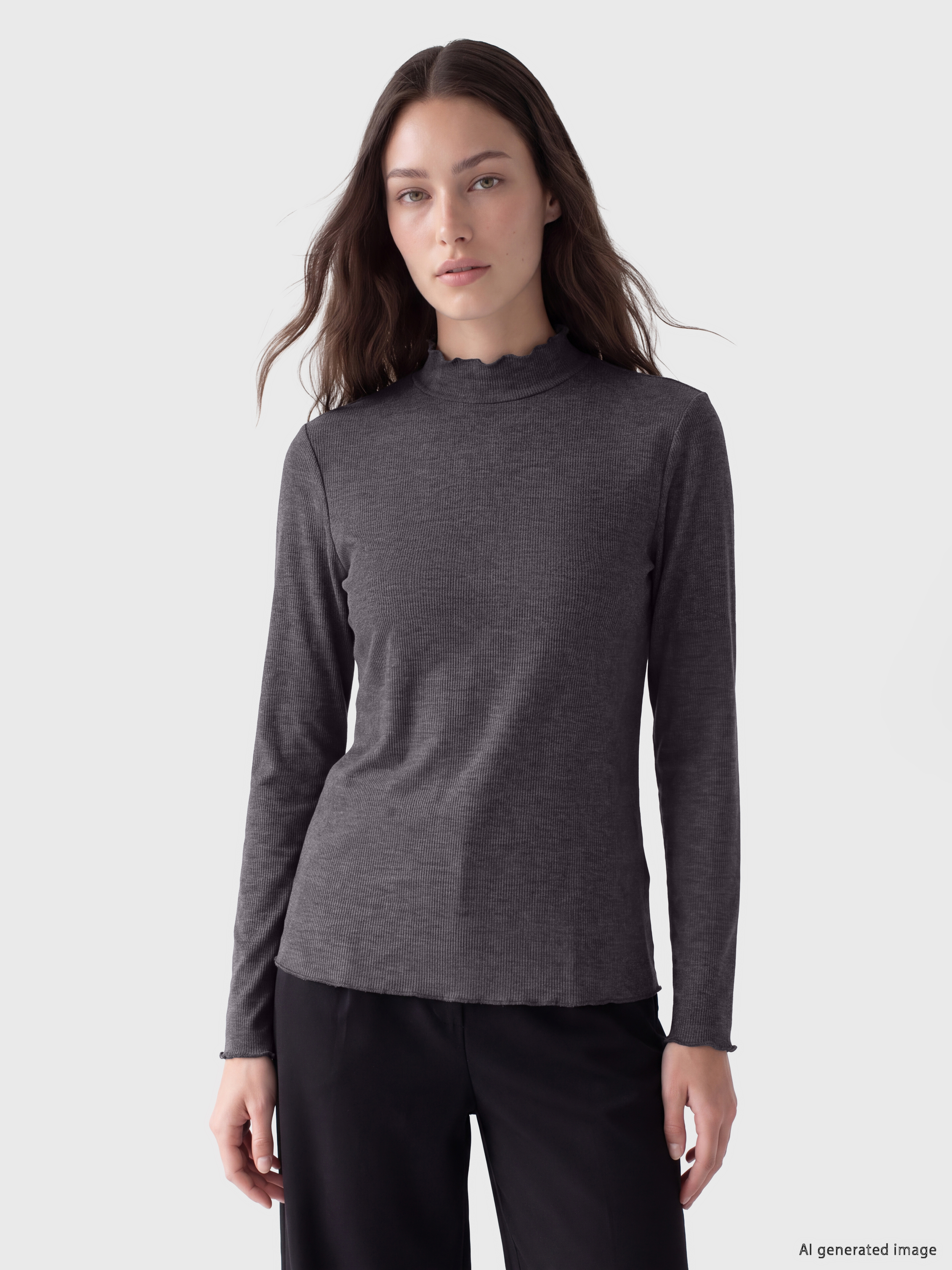 LCW Modest Dik Yaka Kadın Body