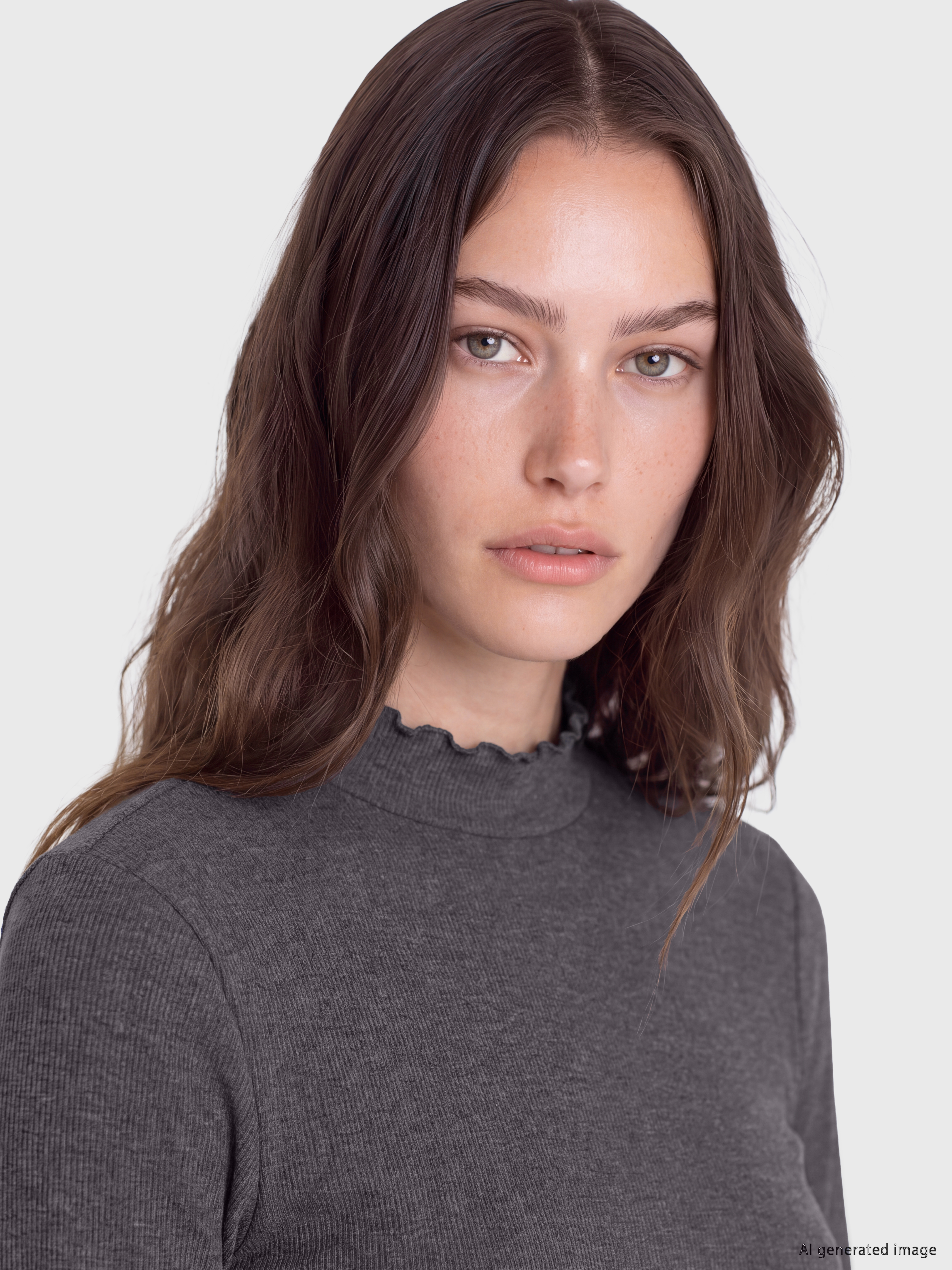 LCW Modest Dik Yaka Kadın Body görsel 3