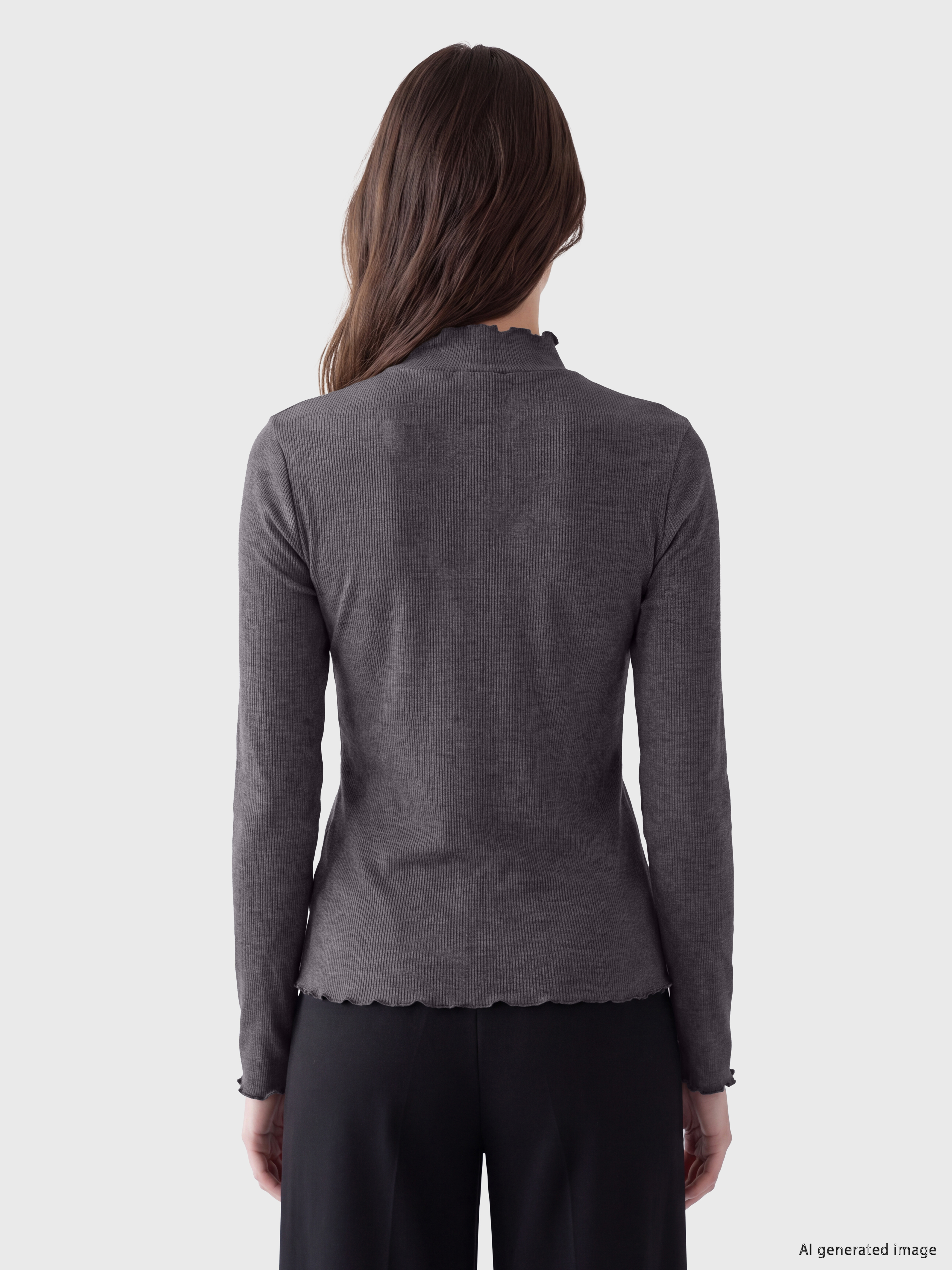 LCW Modest Dik Yaka Kadın Body görsel 4