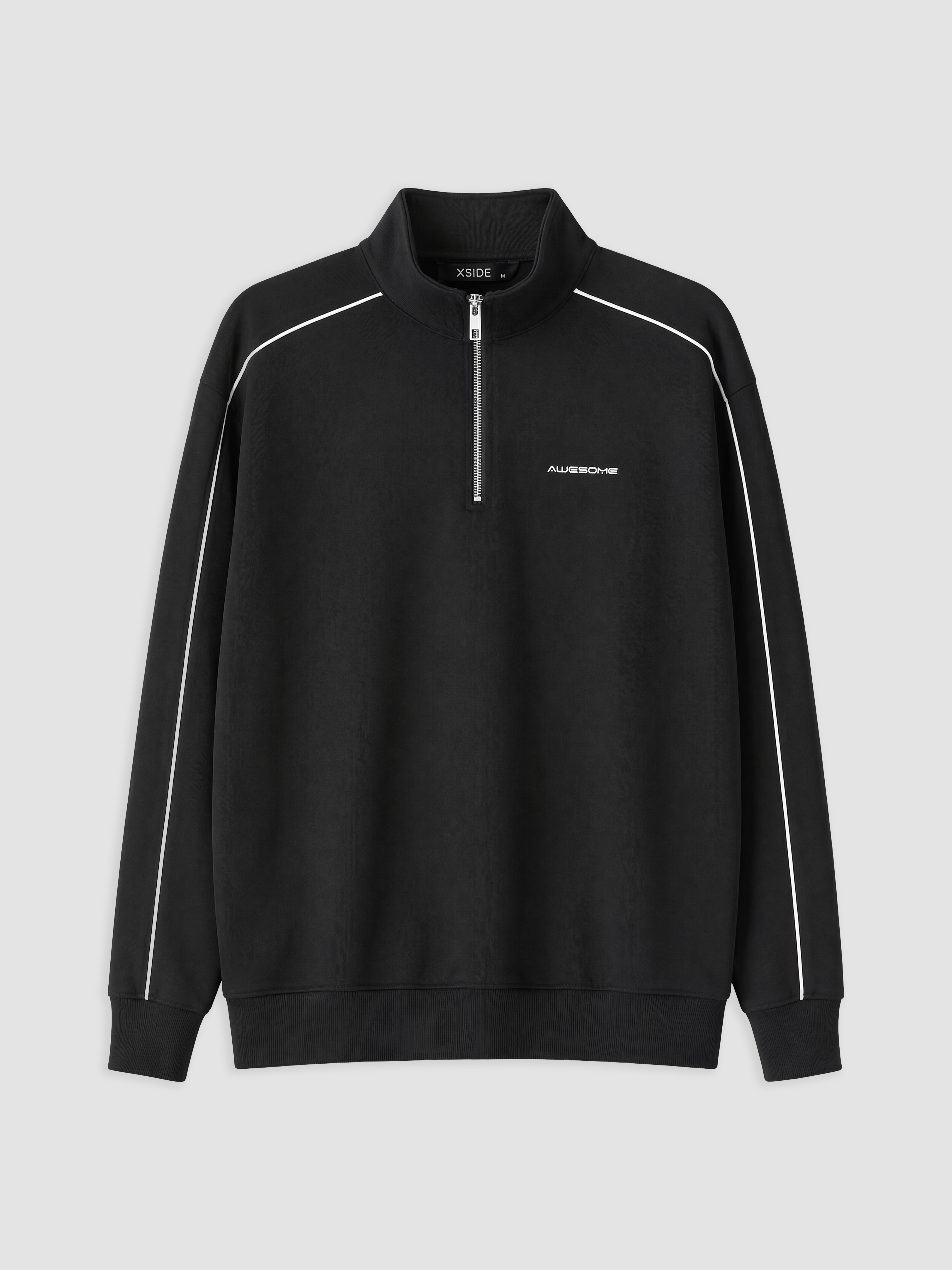 XSIDE Dik Yaka Baskılı Erkek Sweatshirt görsel 5