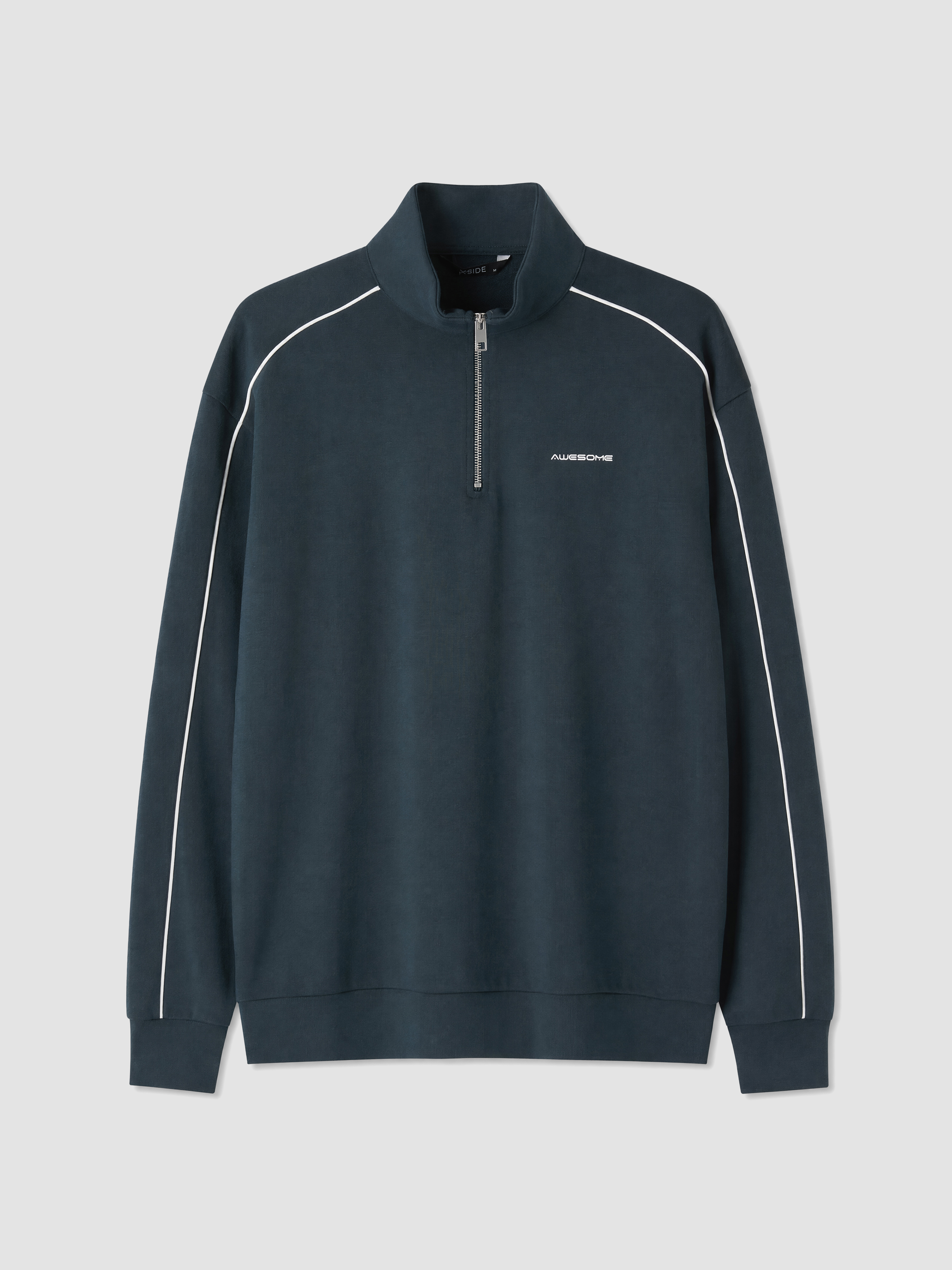 XSIDE Dik Yaka Baskılı Erkek Sweatshirt görsel 5