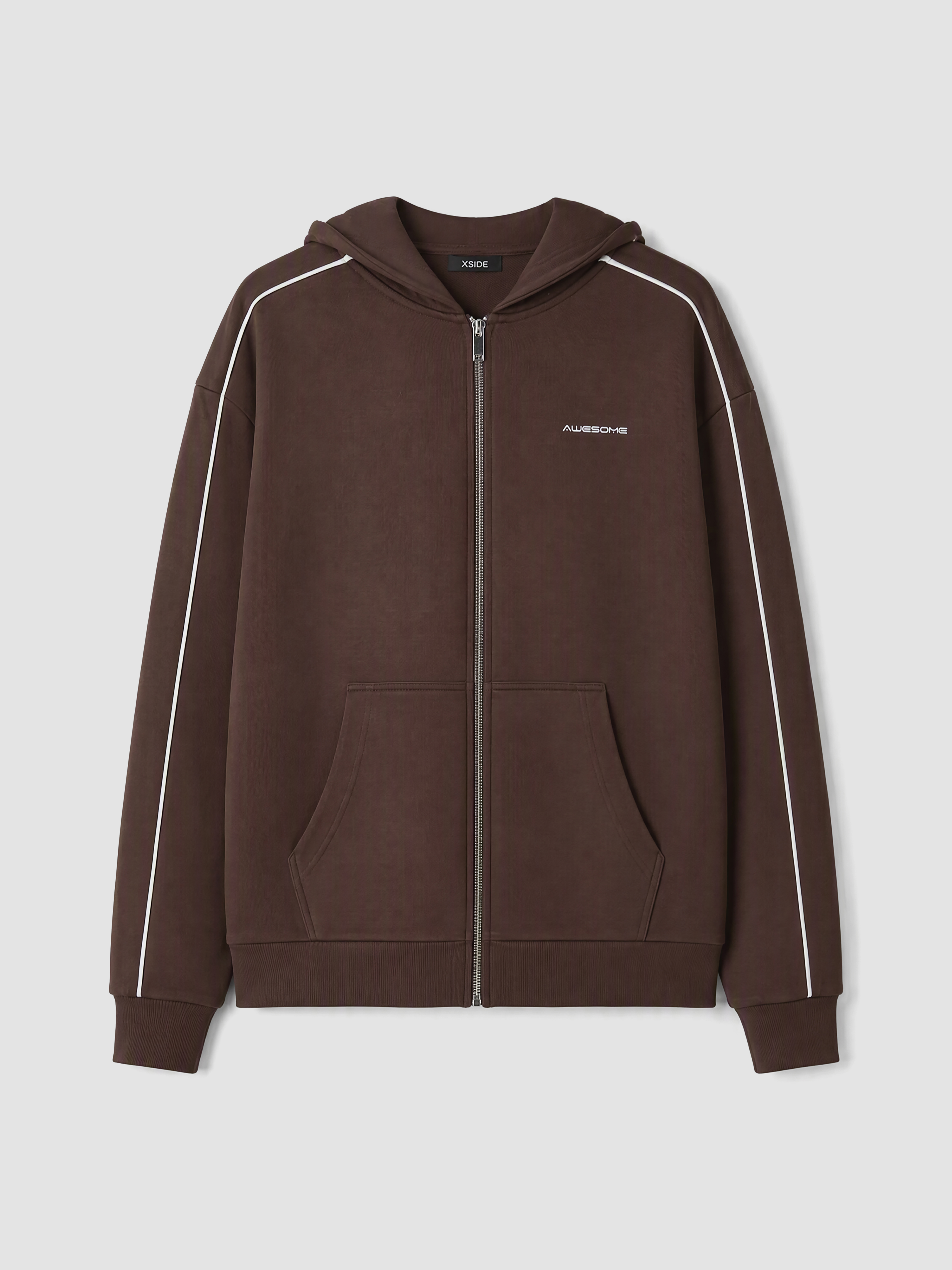 XSIDE Kapüşonlu Erkek Fermuarlı Sweatshirt görsel 5