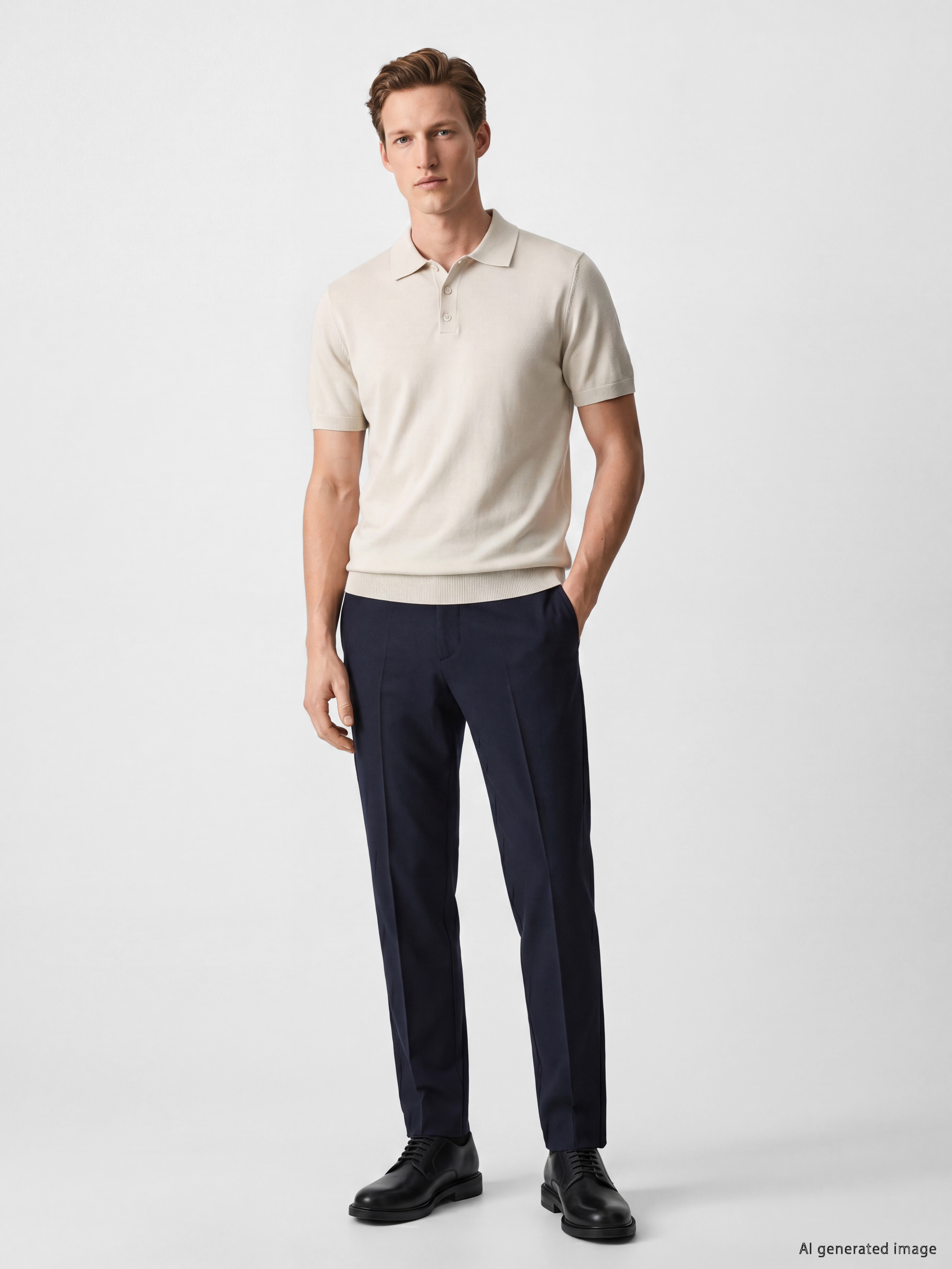 SOUTHBLUE Polo Yaka Soft Touch Erkek Triko Tişört görsel 2