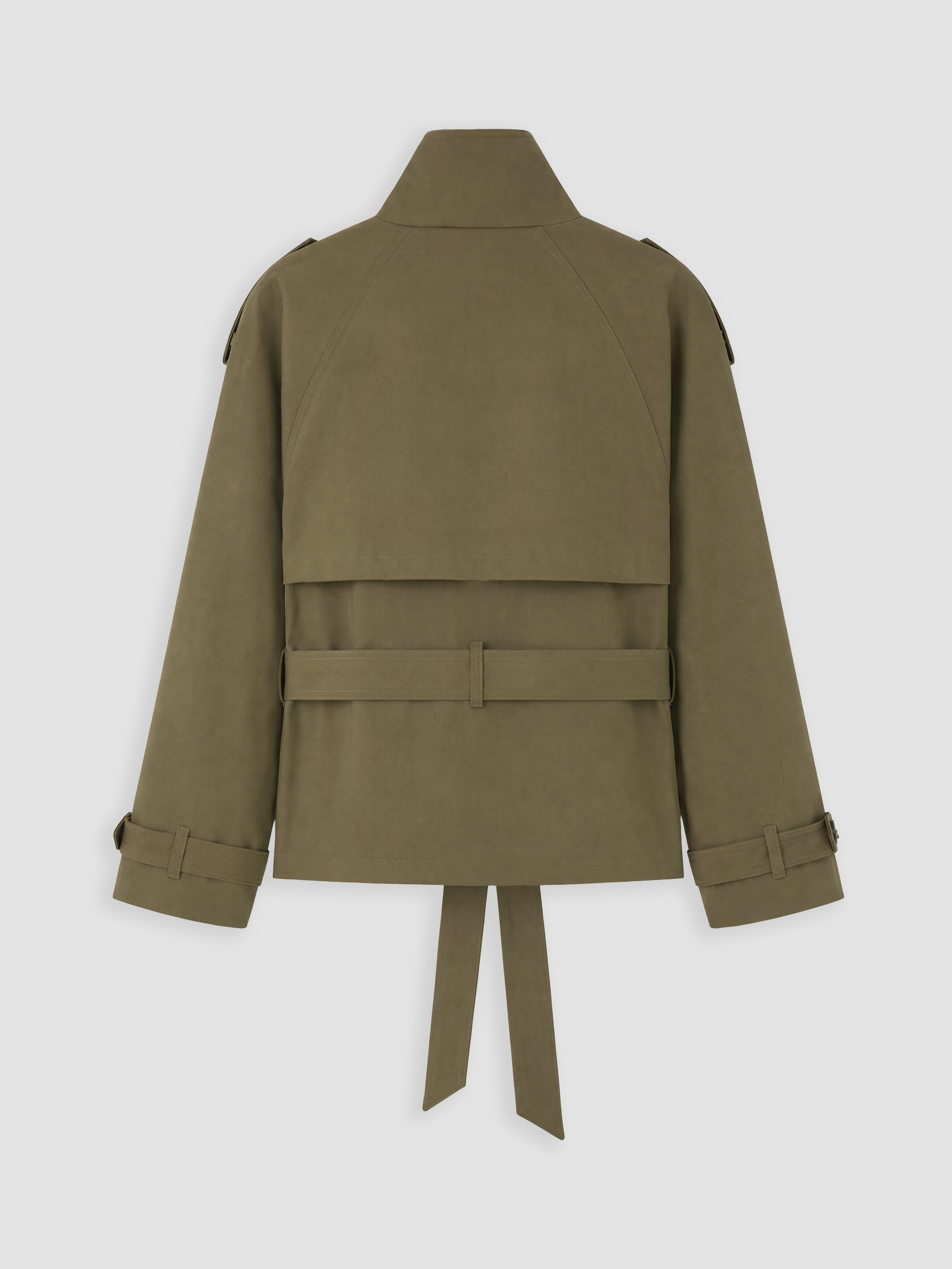 XSIDE Dik Yaka Oversize Kadın Trençkot görsel 7