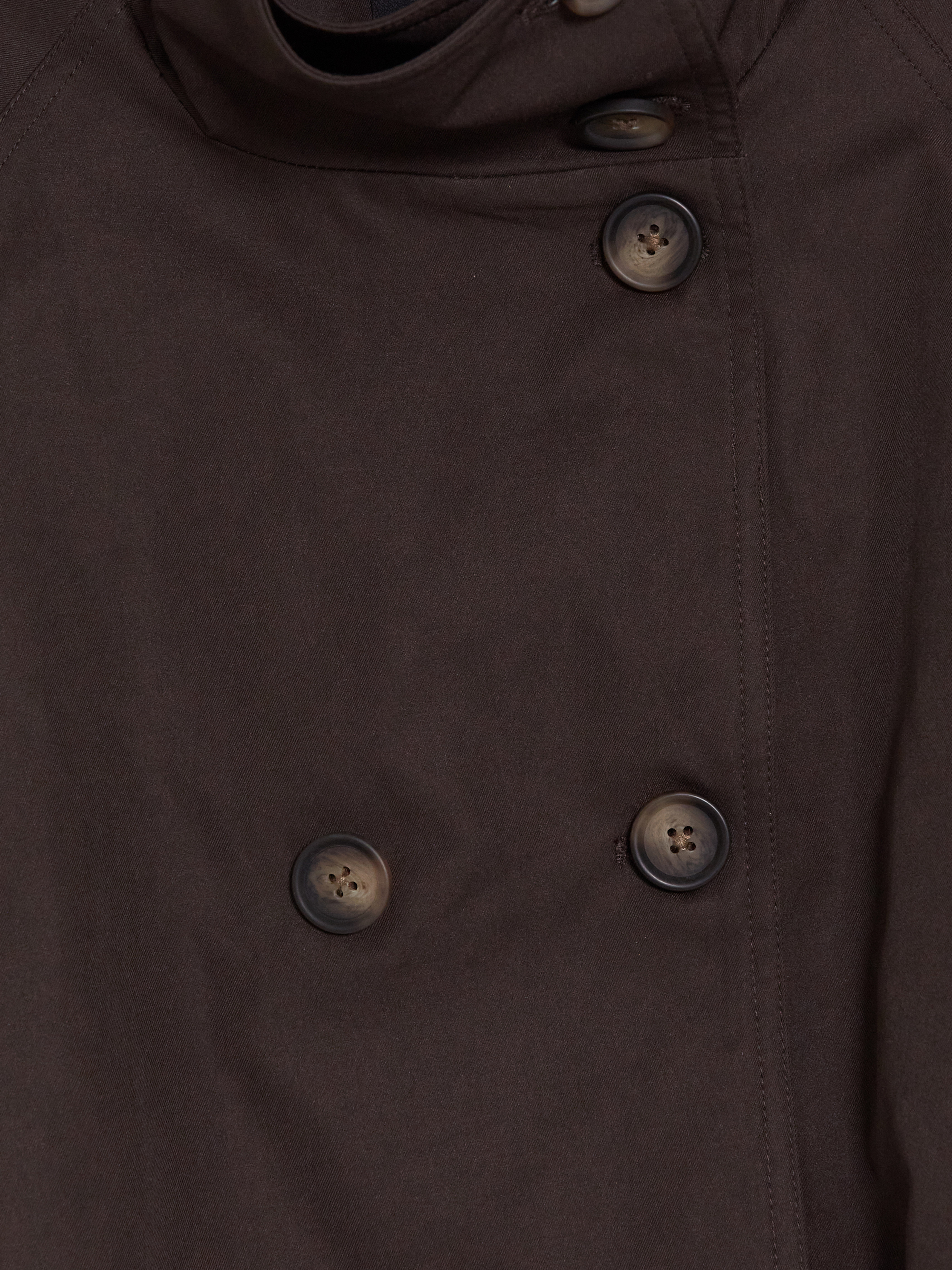 XSIDE Dik Yaka Oversize Kadın Trençkot görsel 7