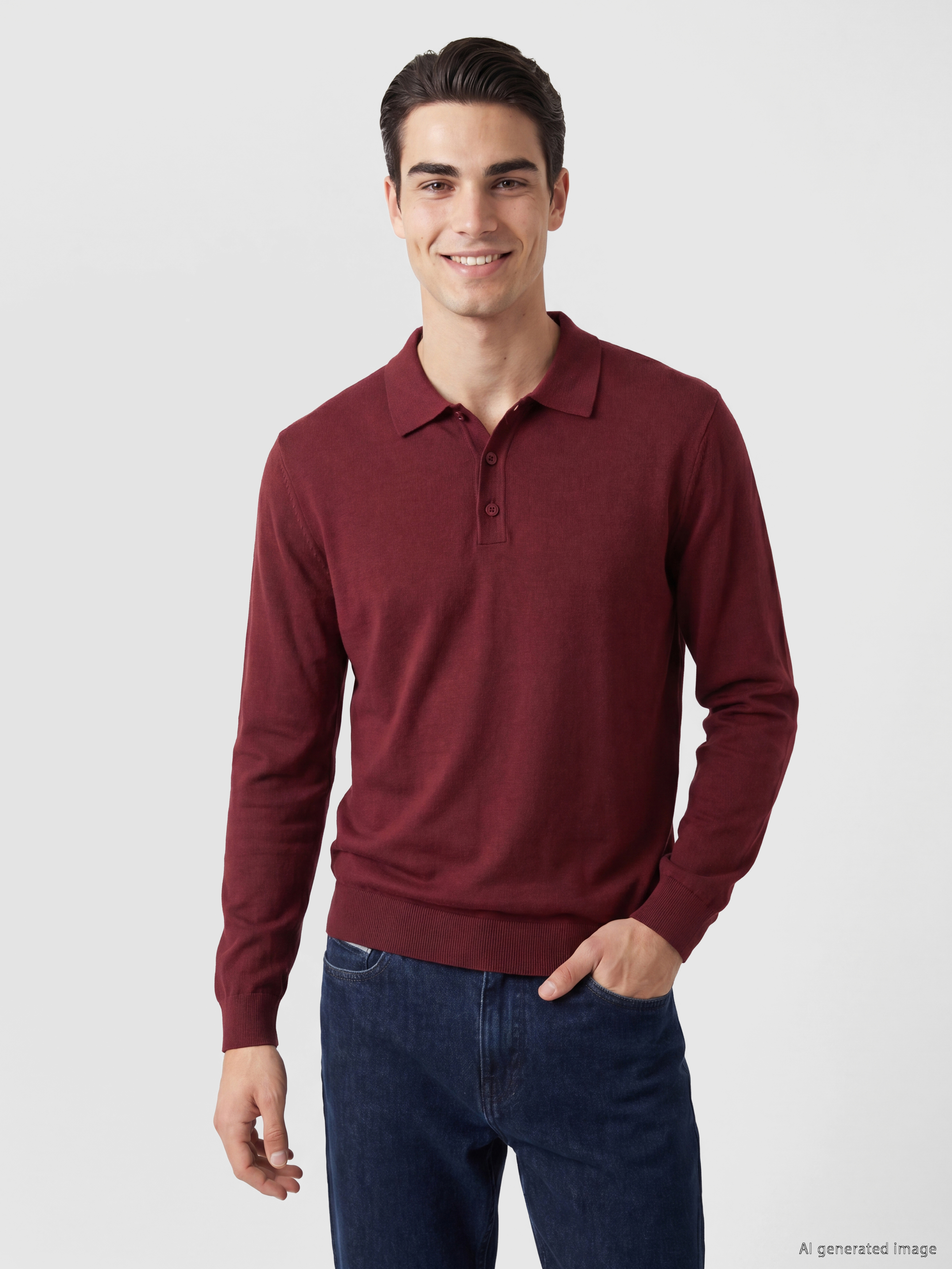 LCWAIKIKI Classic Polo Yaka Erkek Triko Kazak