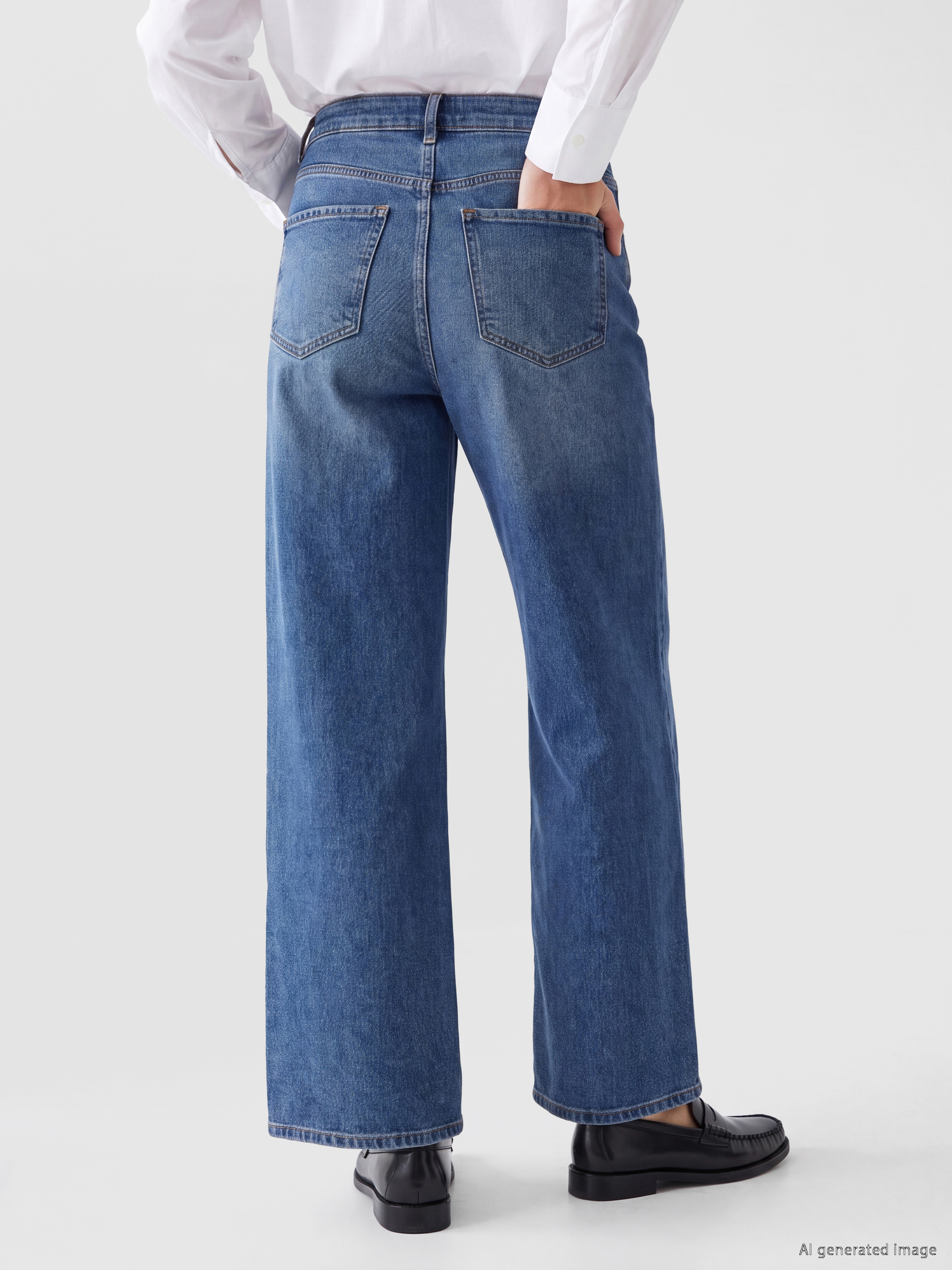 LCW Jeans Wideleg Kadın Jean Pantolon görsel 4