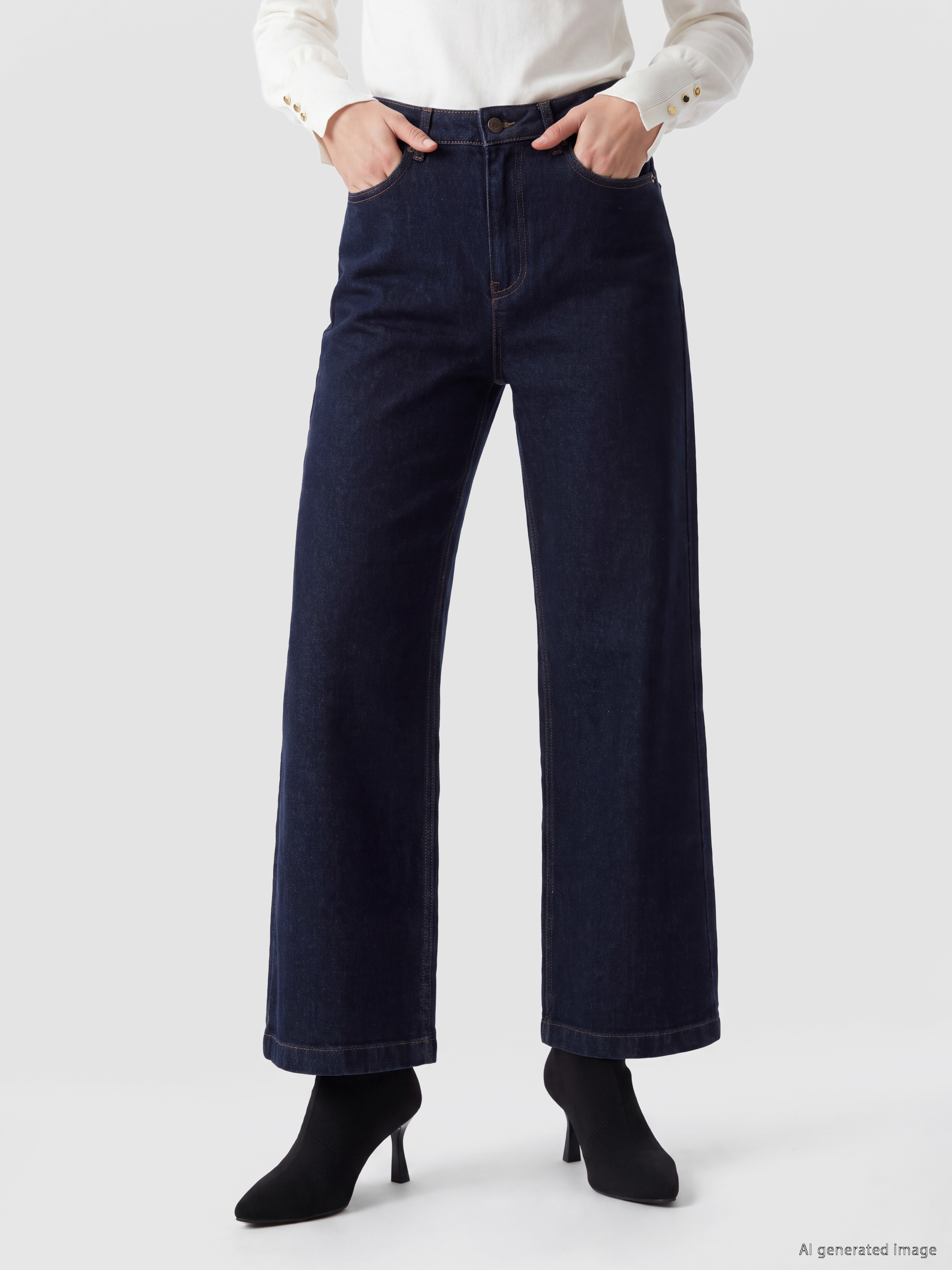 LCW Jeans Wideleg Kadın Jean Pantolon görsel 2