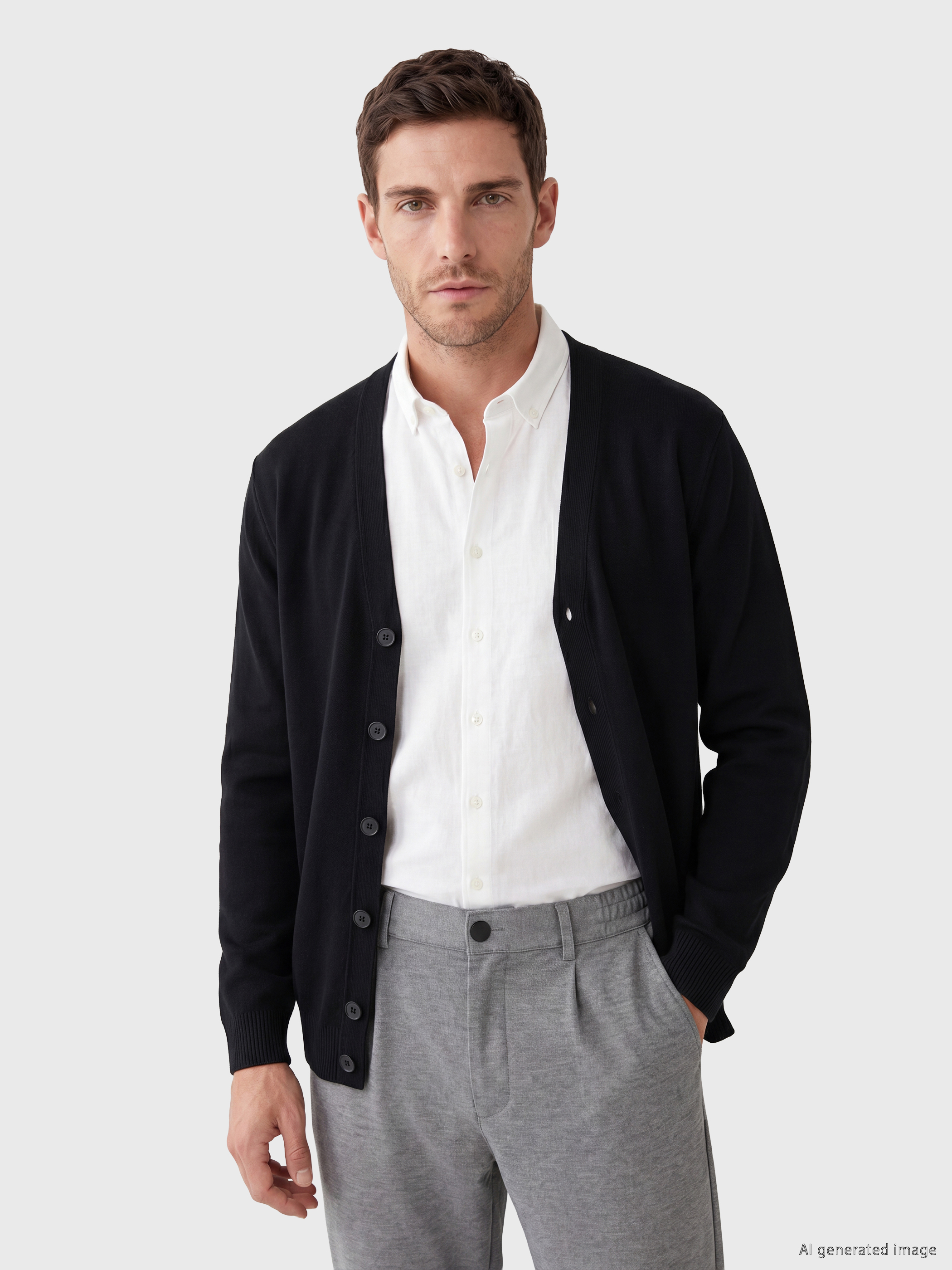 LCWAIKIKI Classic Regular Fit V Yaka Erkek Triko Hırka