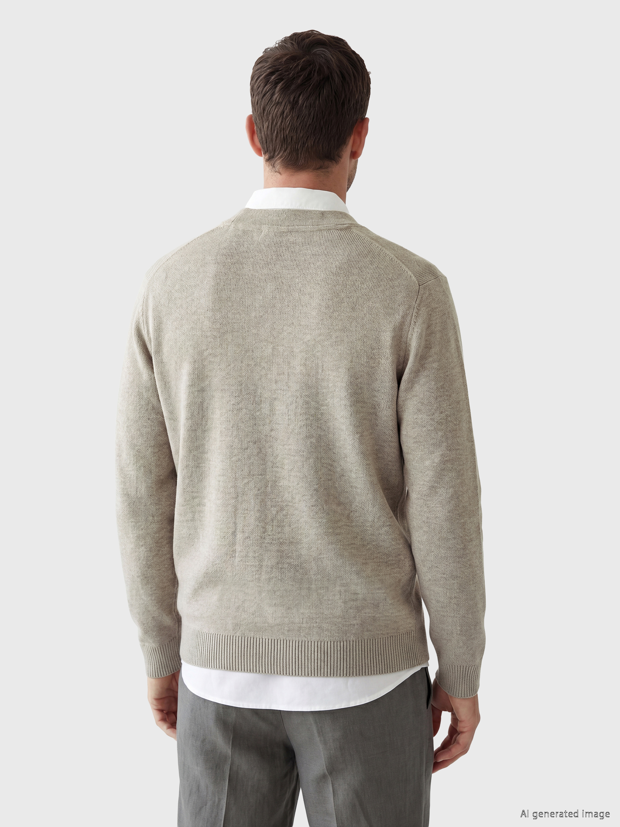 LCWAIKIKI Classic Regular Fit V Yaka Erkek Triko Hırka görsel 3
