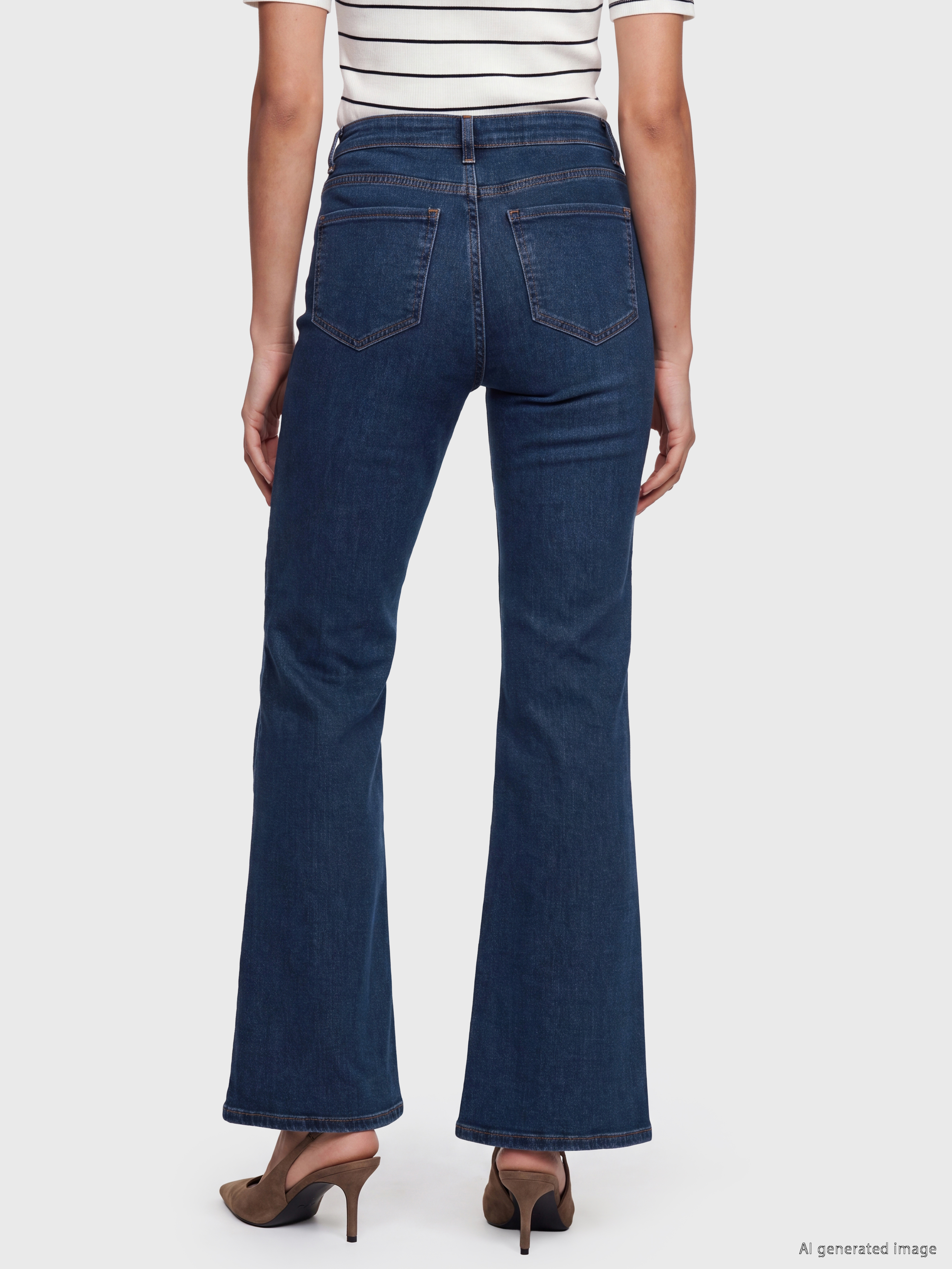LCW Jeans Flare Kadın Jean Pantolon görsel 4