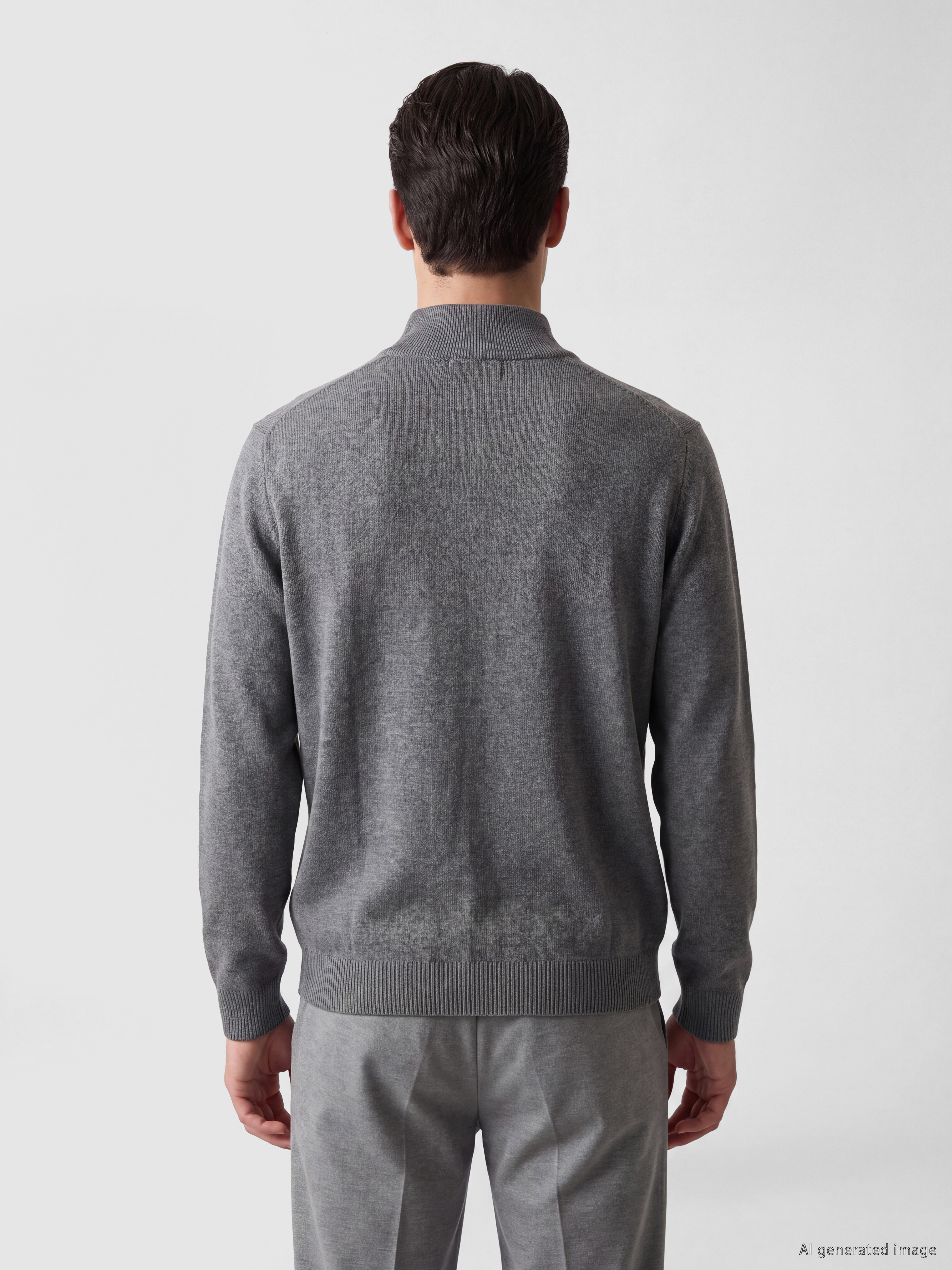 LCWAIKIKI Classic Regular Fit Dik Yaka Erkek Triko Hırka görsel 3
