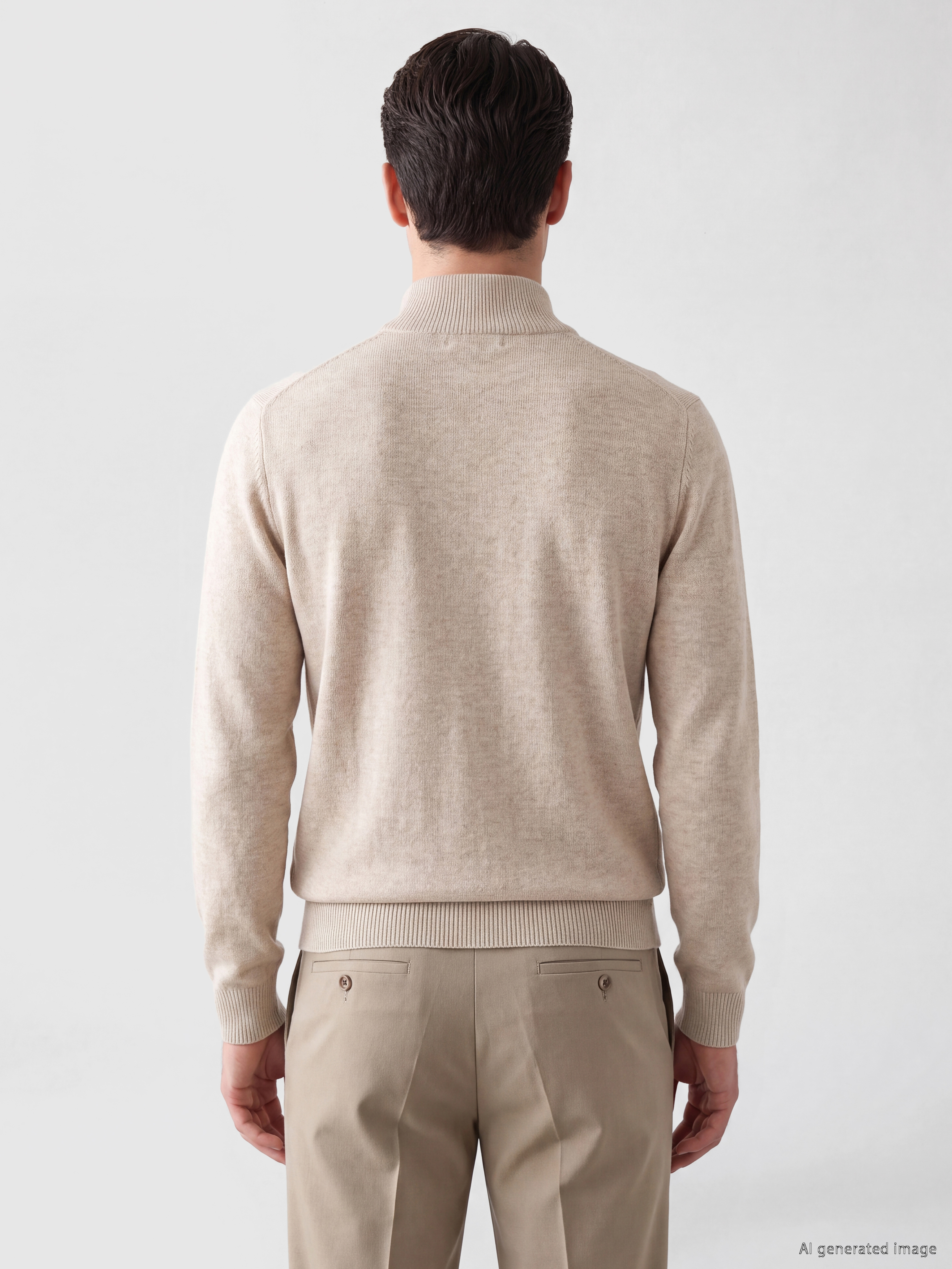 LCWAIKIKI Classic Regular Fit Dik Yaka Erkek Triko Hırka görsel 3