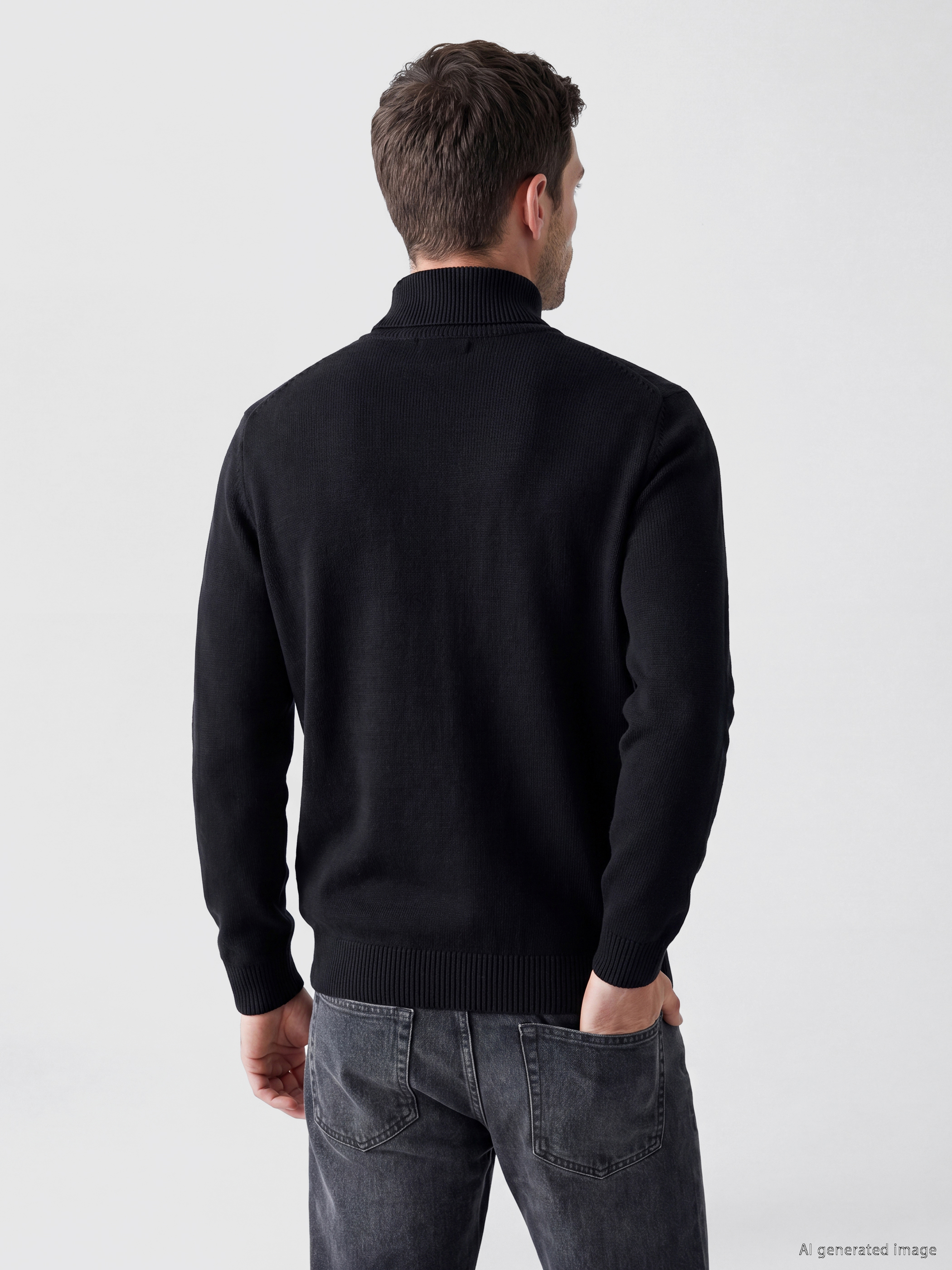 LCWAIKIKI Classic Regular Fit Dik Yaka Erkek Triko Hırka görsel 3