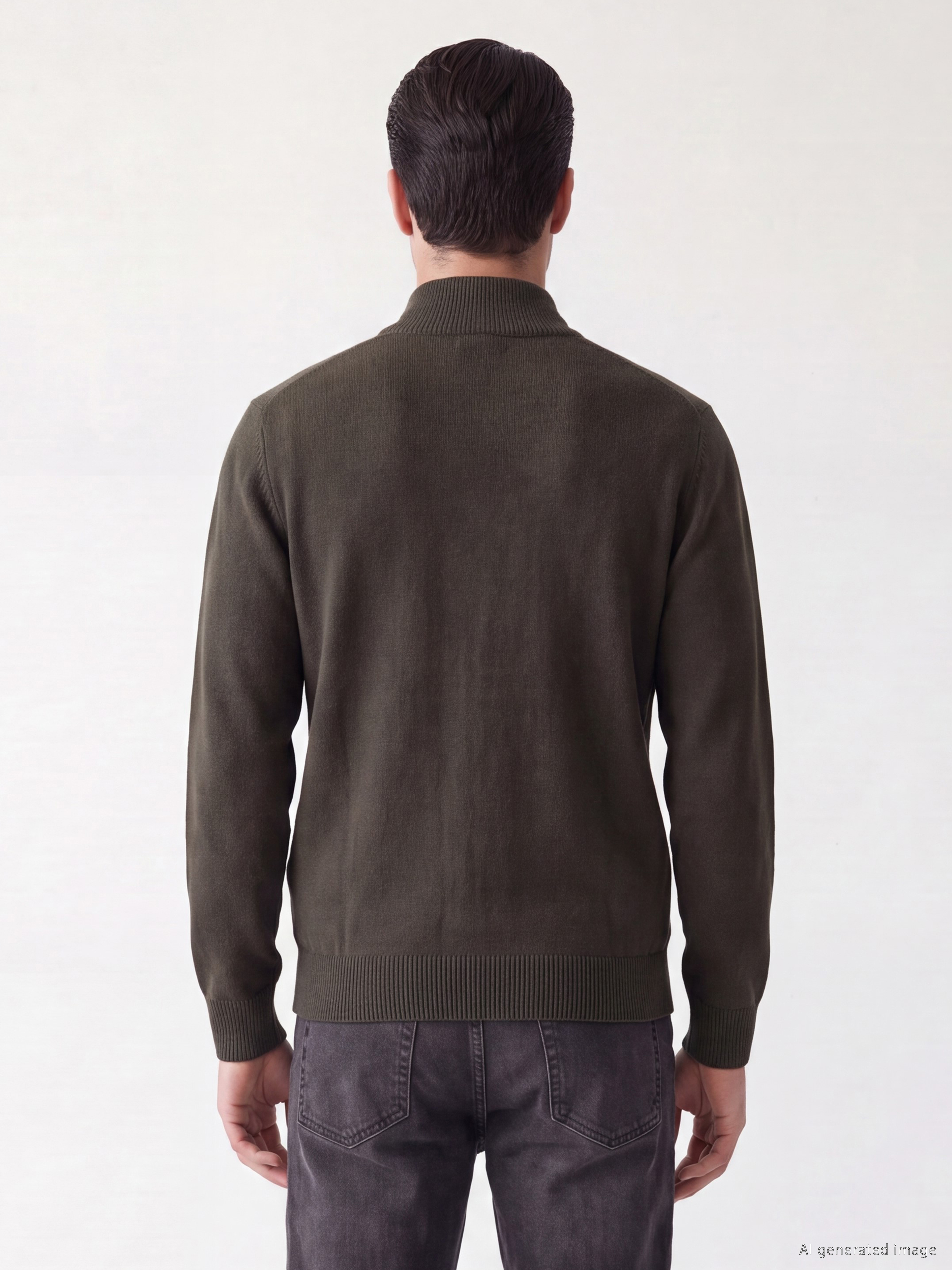 LCWAIKIKI Classic Regular Fit Dik Yaka Erkek Triko Hırka görsel 4