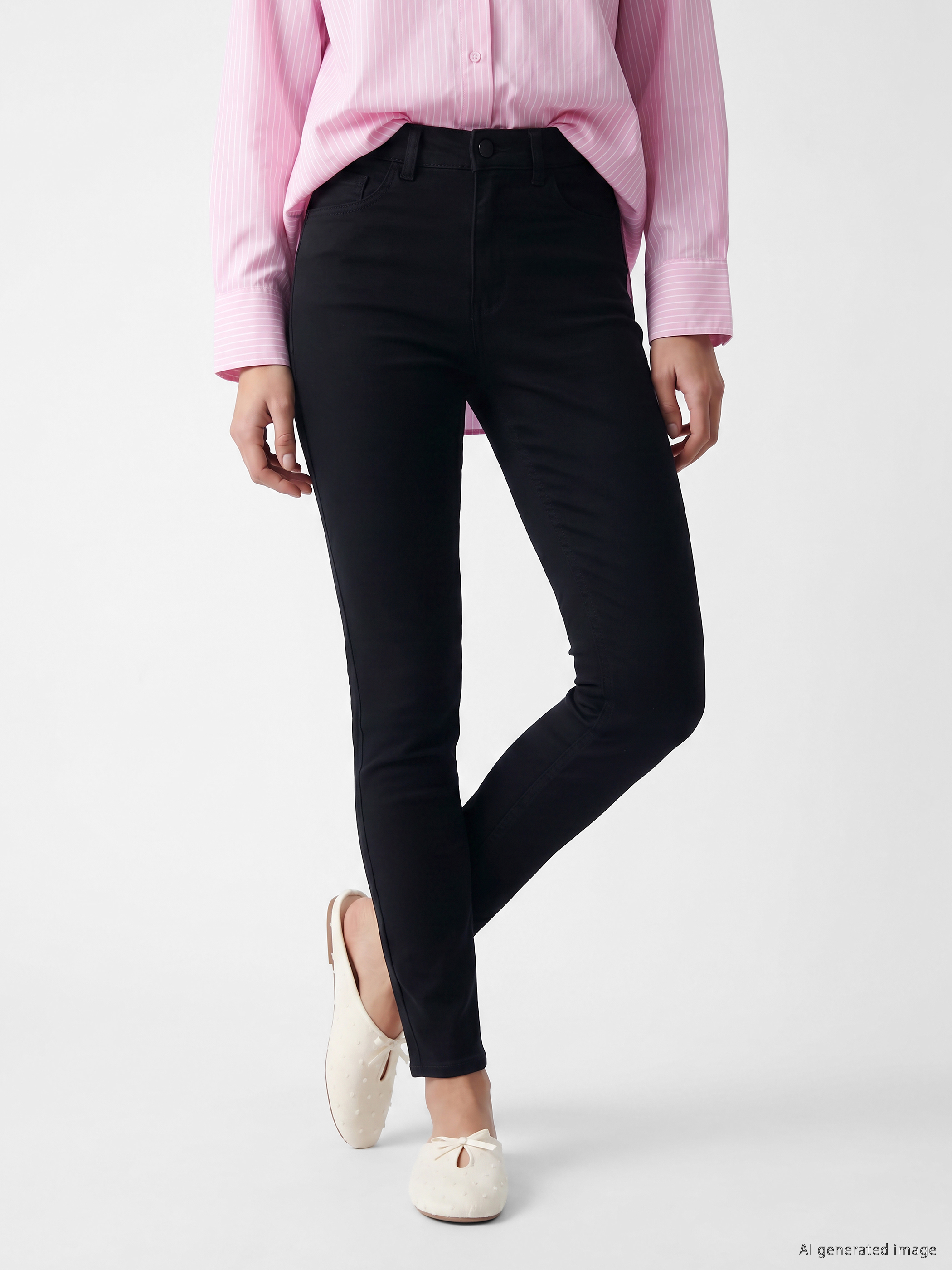 LCW Jeans Yüksek Bel Süper Skinny Fit Kadın Jean Pantolon görsel 2