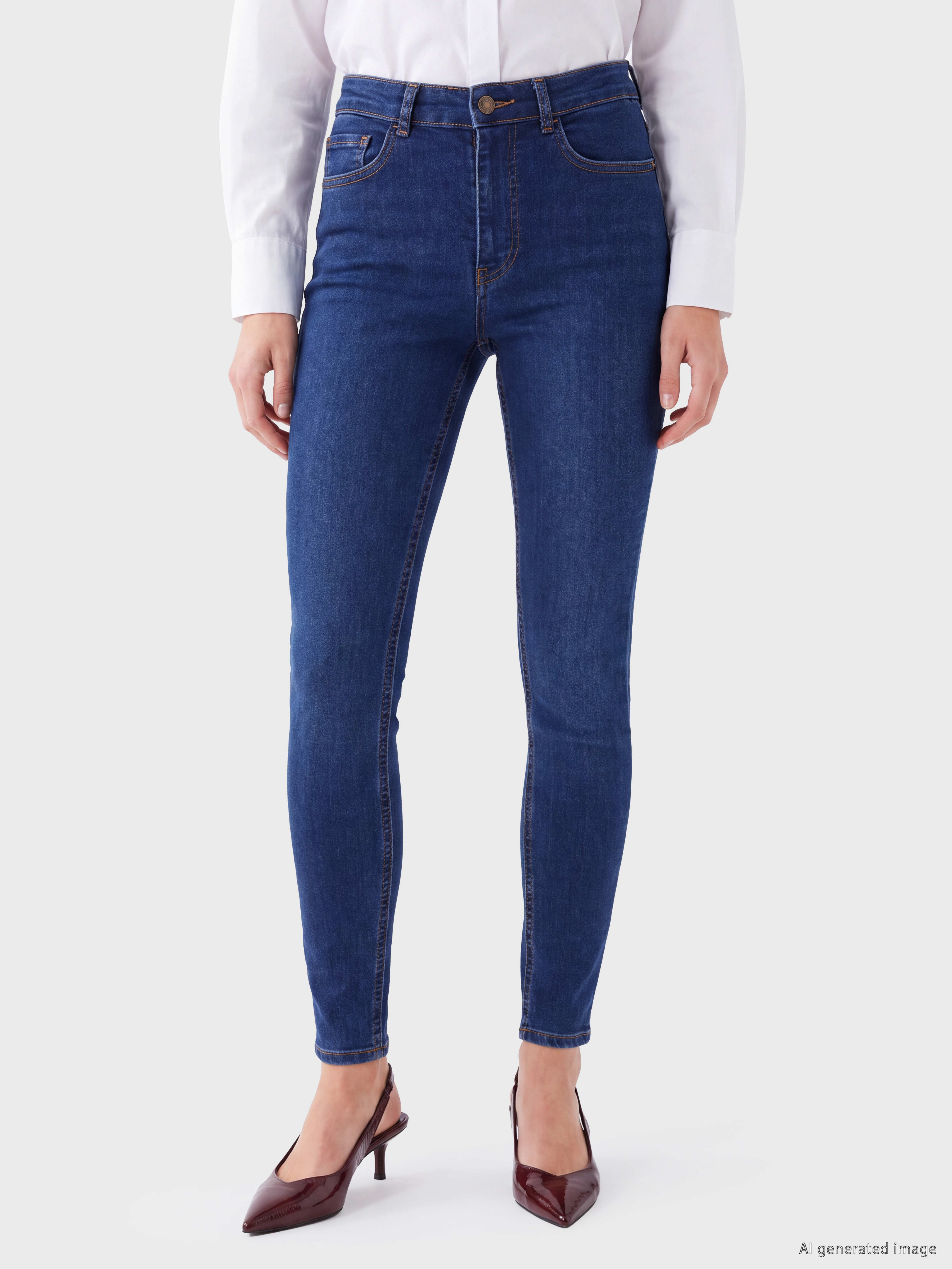 LCW Jeans Jüpiter Süper Skinny Fit Kadın Jean Pantolon görsel 2