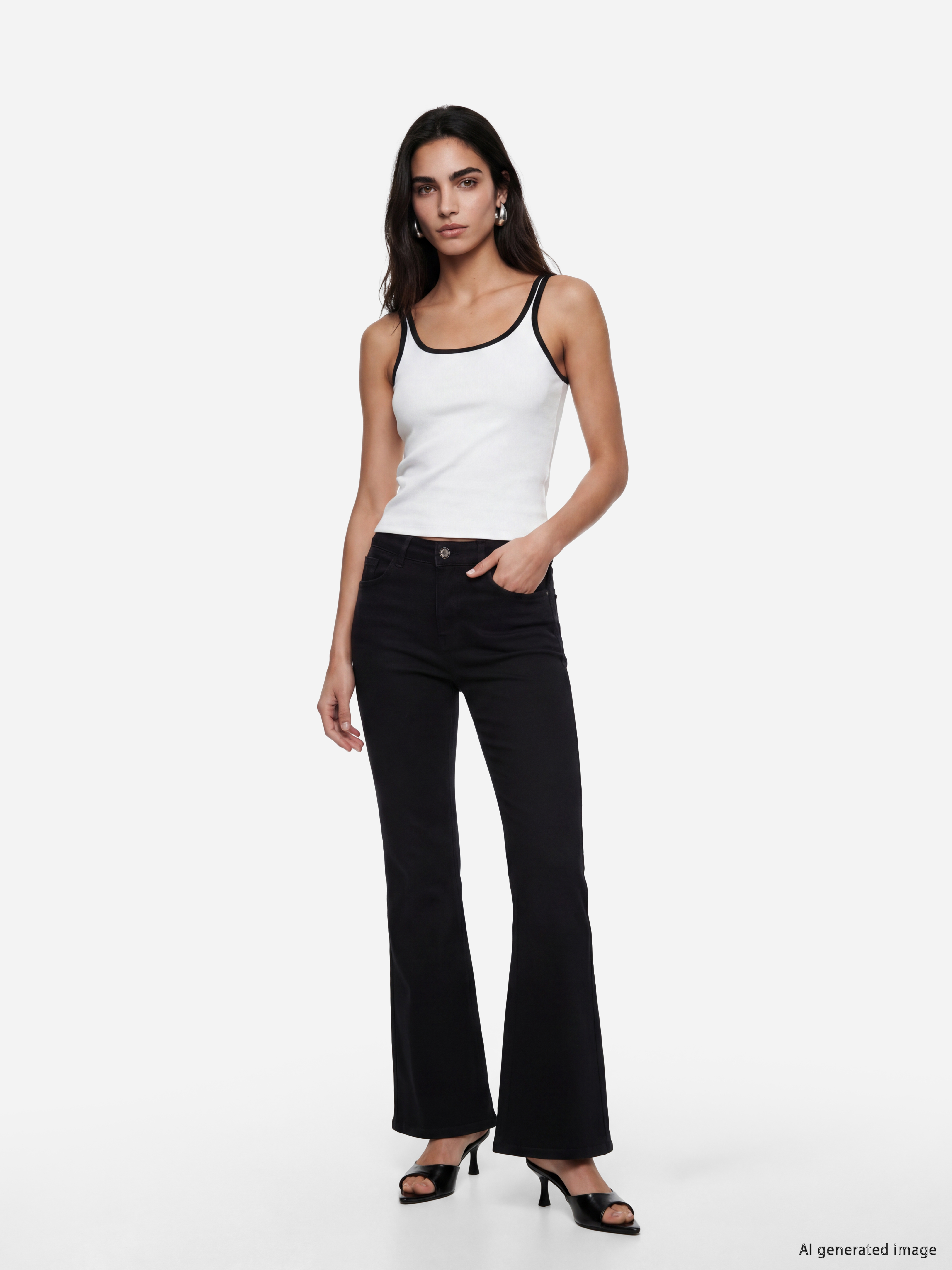 LCW Jeans Flare Kadın Jean Pantolon görsel 2
