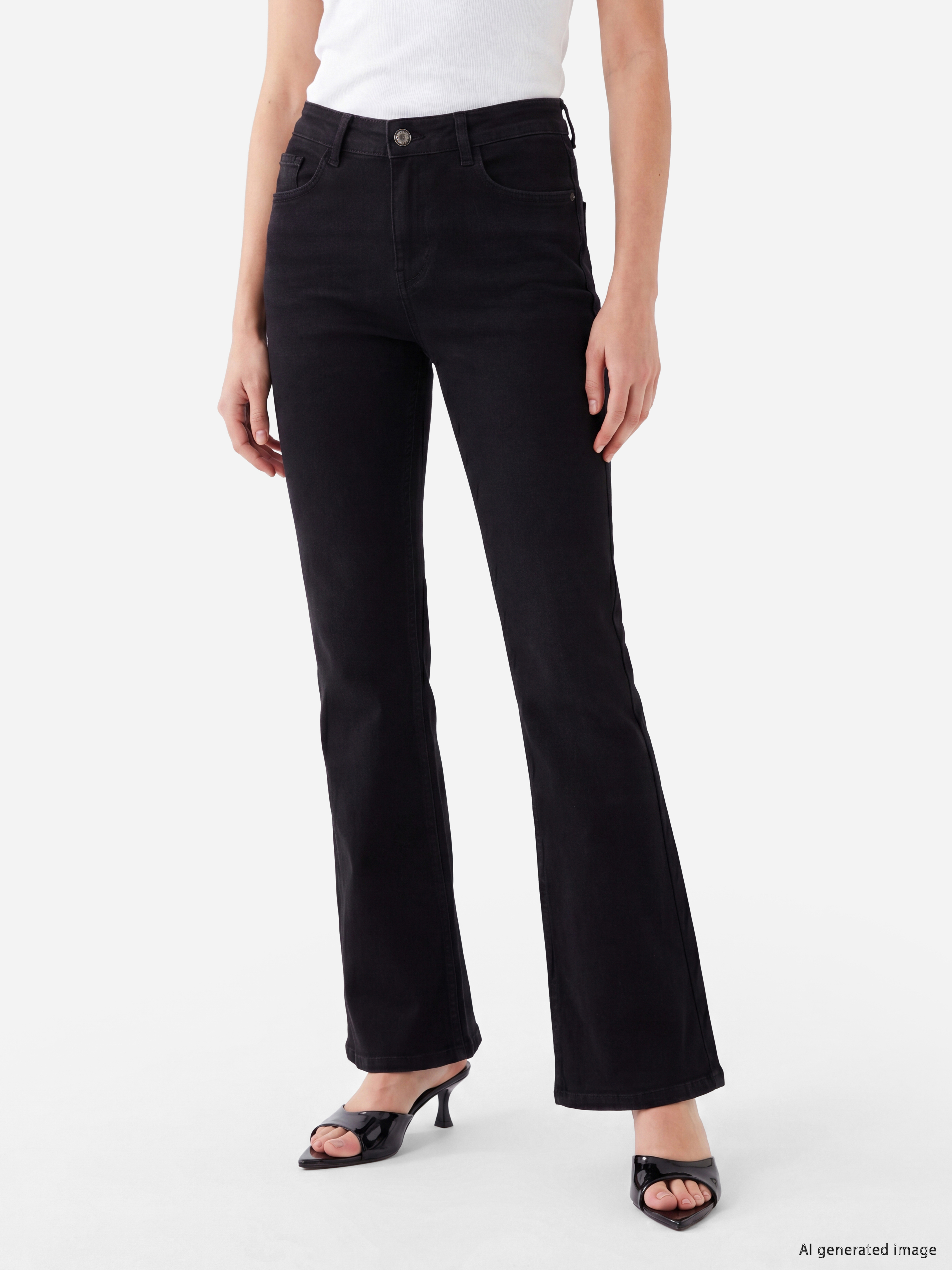 LCW Jeans Flare Kadın Jean Pantolon görsel 3