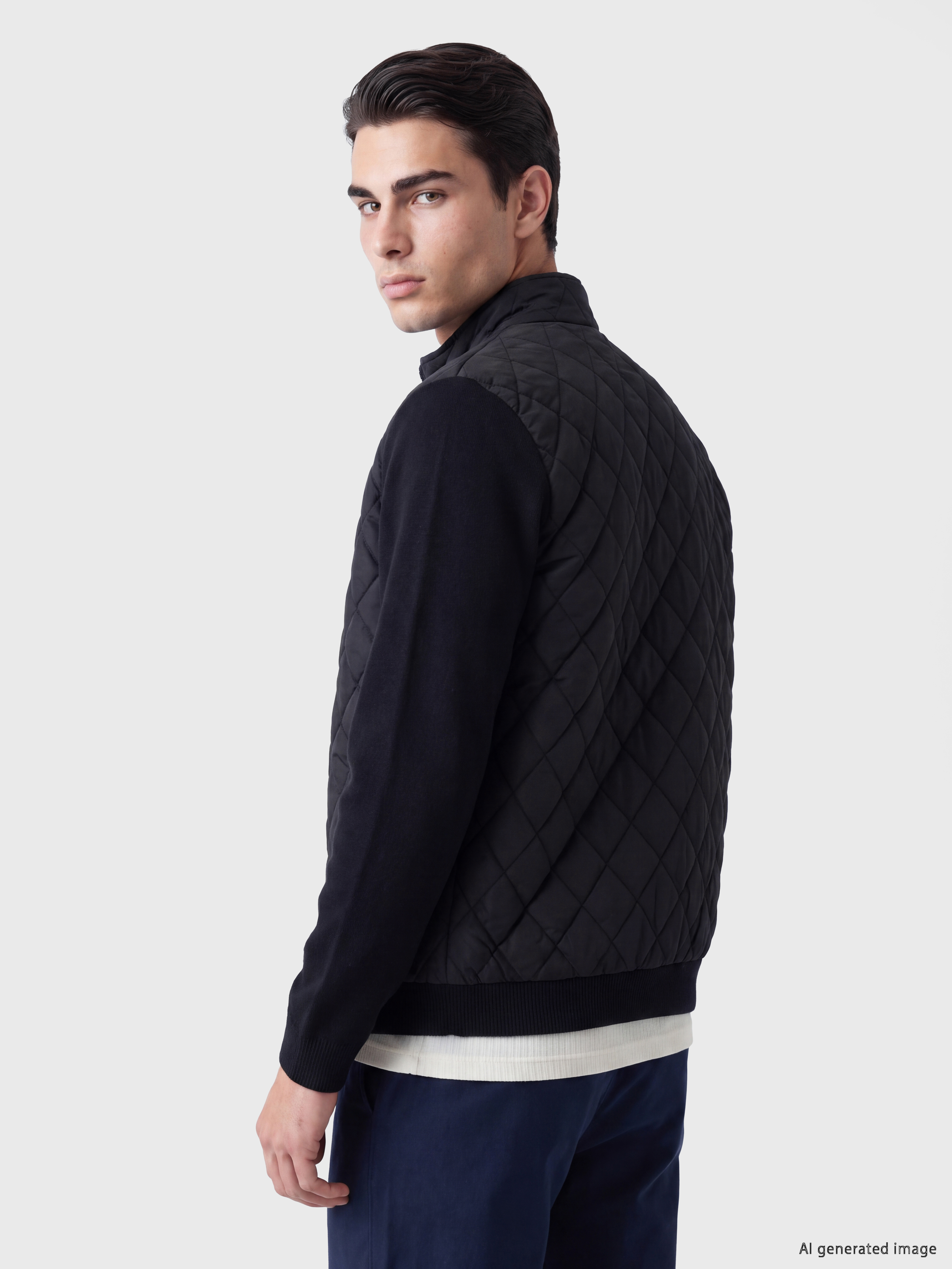 LCWAIKIKI Classic Regular Fit Dik Yaka Erkek Triko Hırka görsel 3