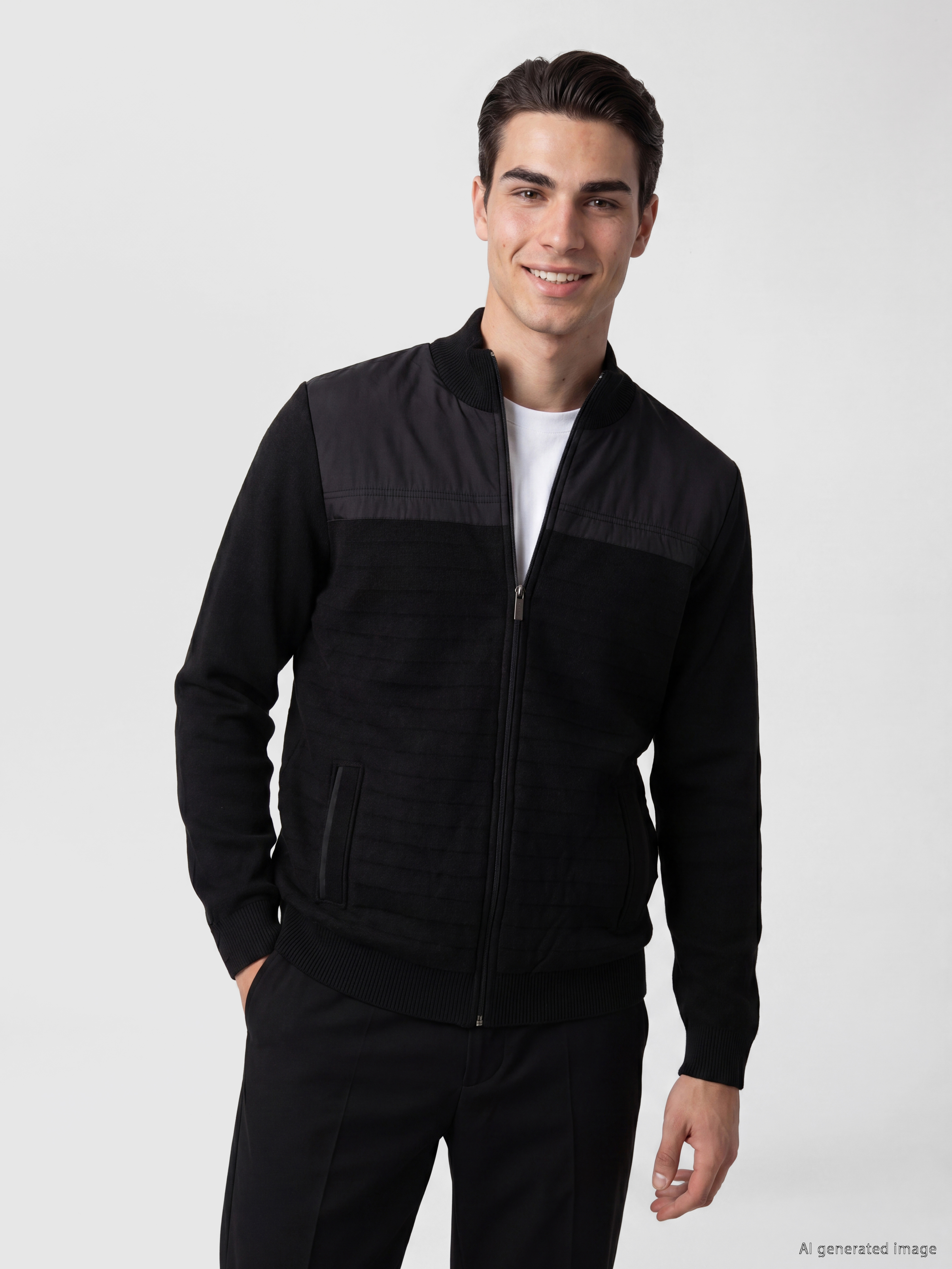 LCWAIKIKI Classic Regular Fit Dik Yaka Erkek Triko Hırka