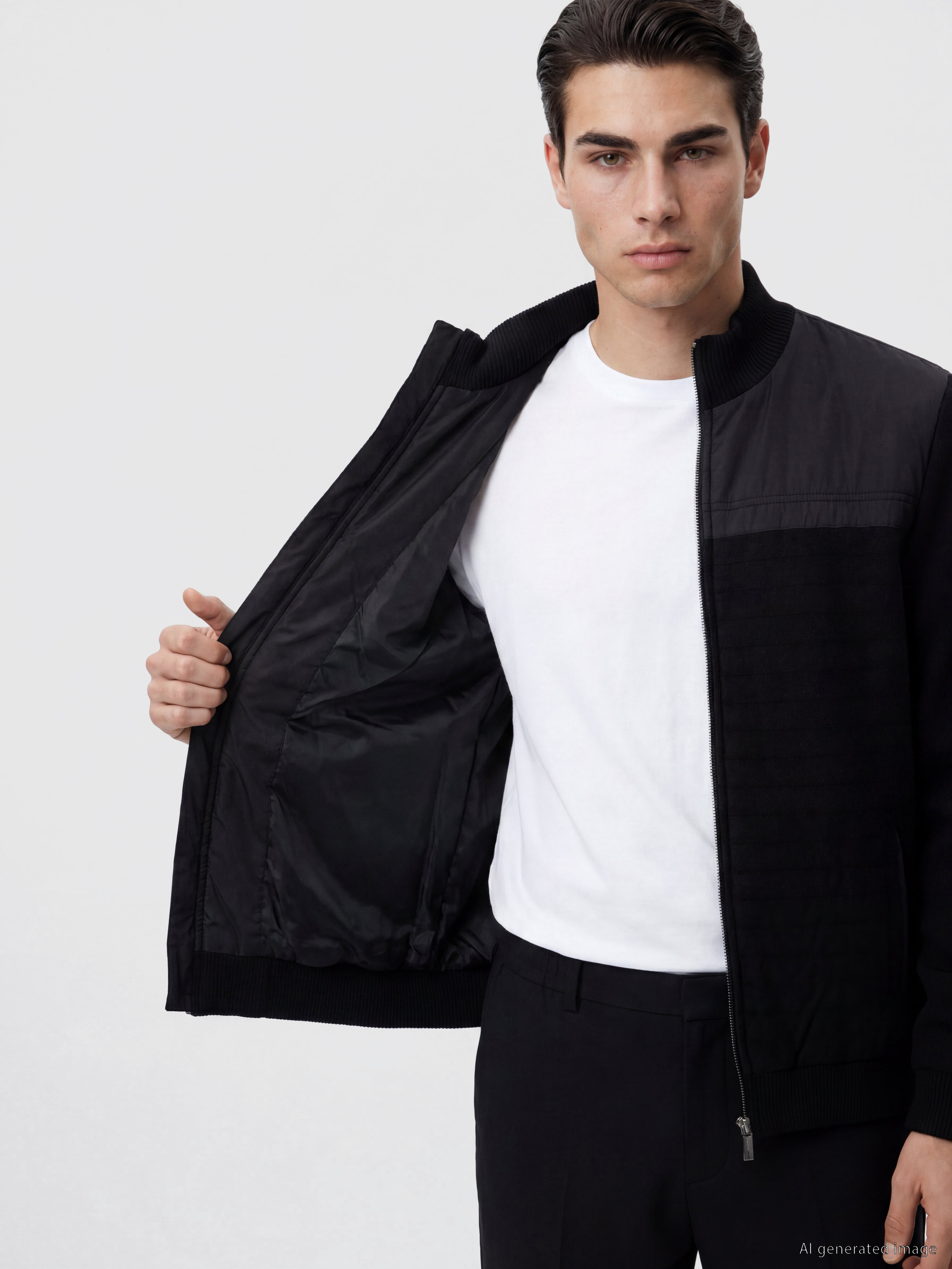 LCWAIKIKI Classic Regular Fit Dik Yaka Erkek Triko Hırka görsel 3