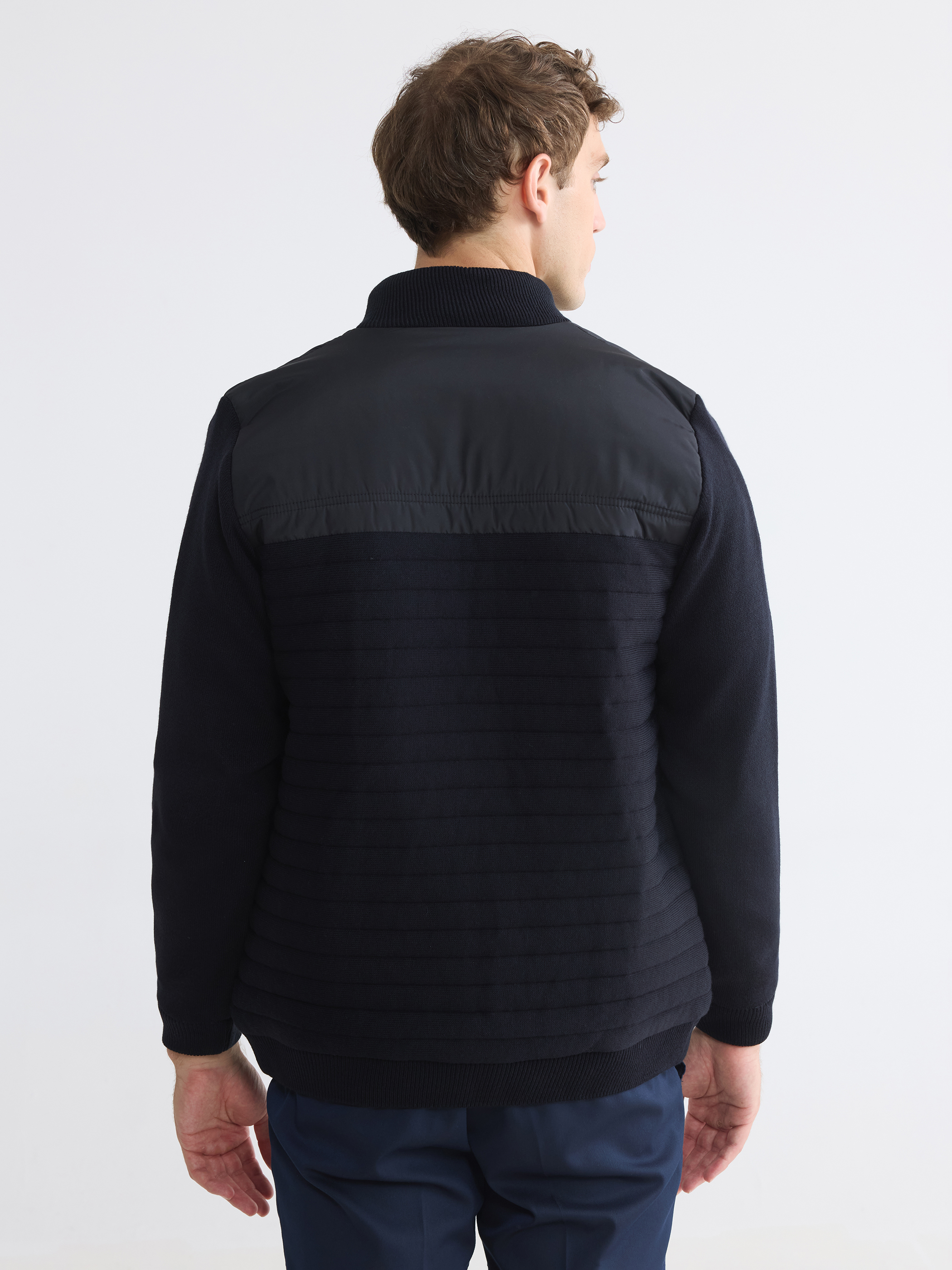 LCWAIKIKI Classic Regular Fit Dik Yaka Erkek Triko Hırka görsel 5