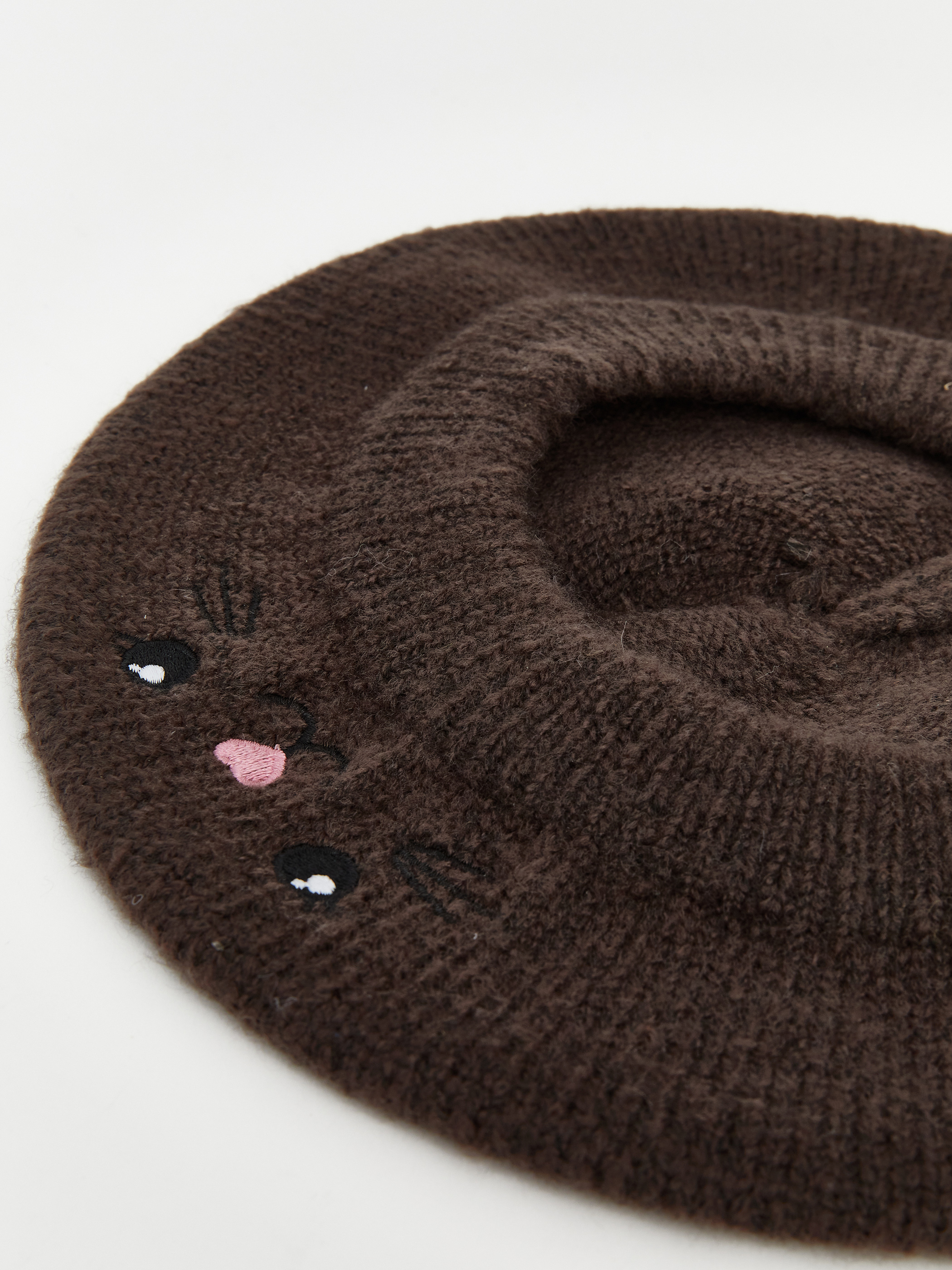 LCW ACCESSORIES Kedi Nakışlı Fötr Şapka görsel 3