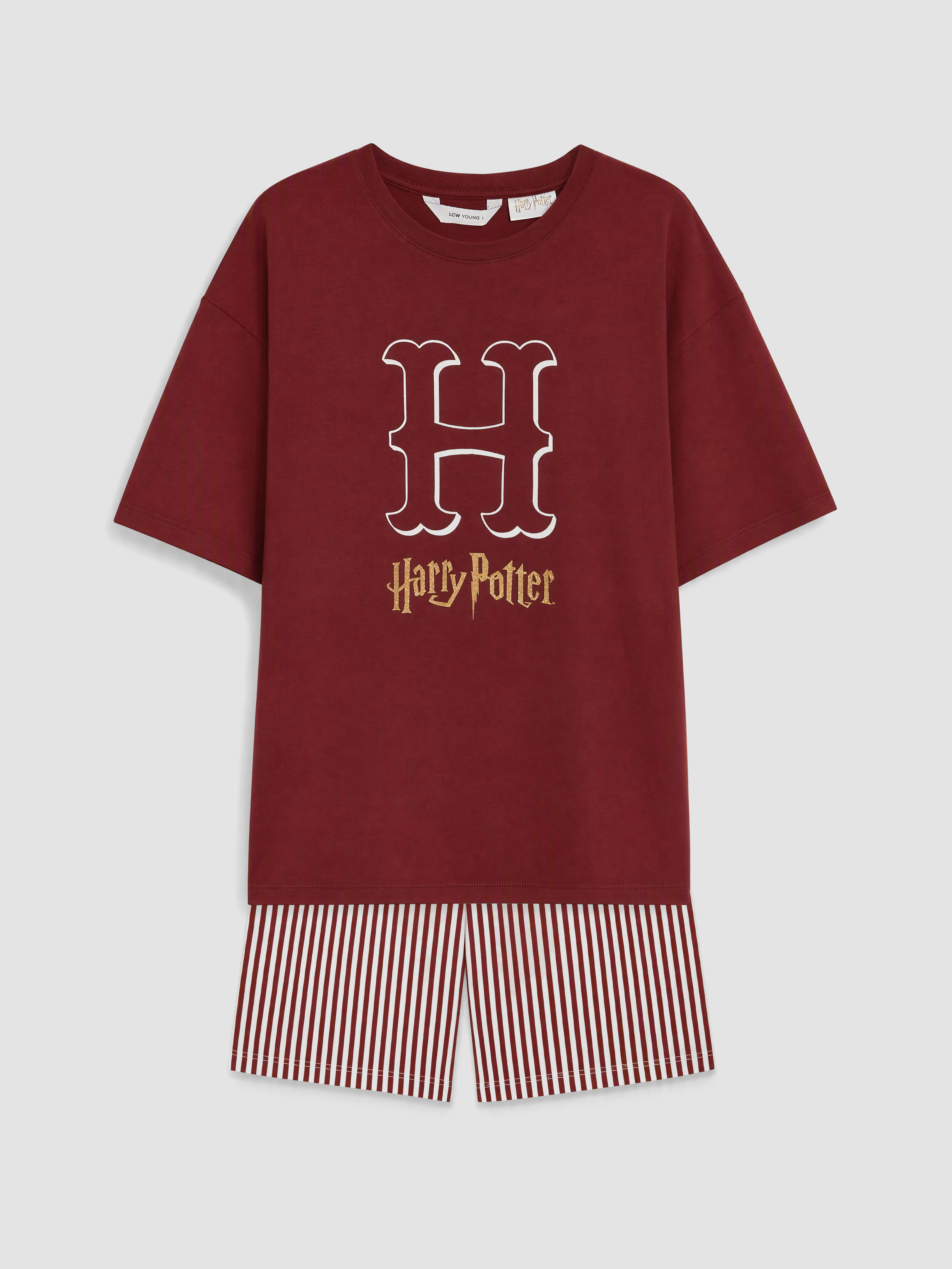 LCW Young Harry Potter Baskılı Kadın Şortlu Pijama Takımı görsel 5