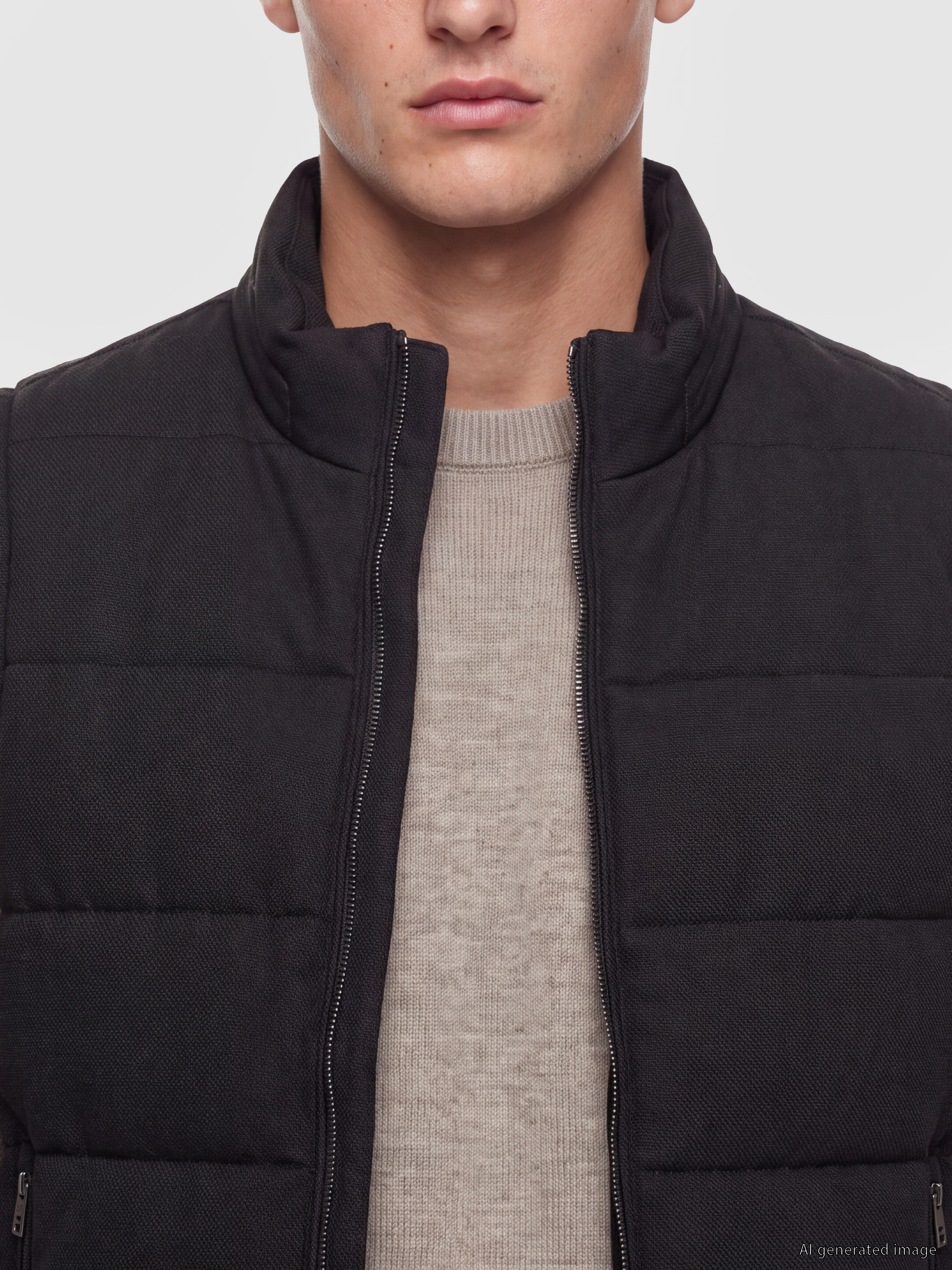 LCW Vision Slim Fit Dik Yaka Erkek Şişme Yelek görsel 3