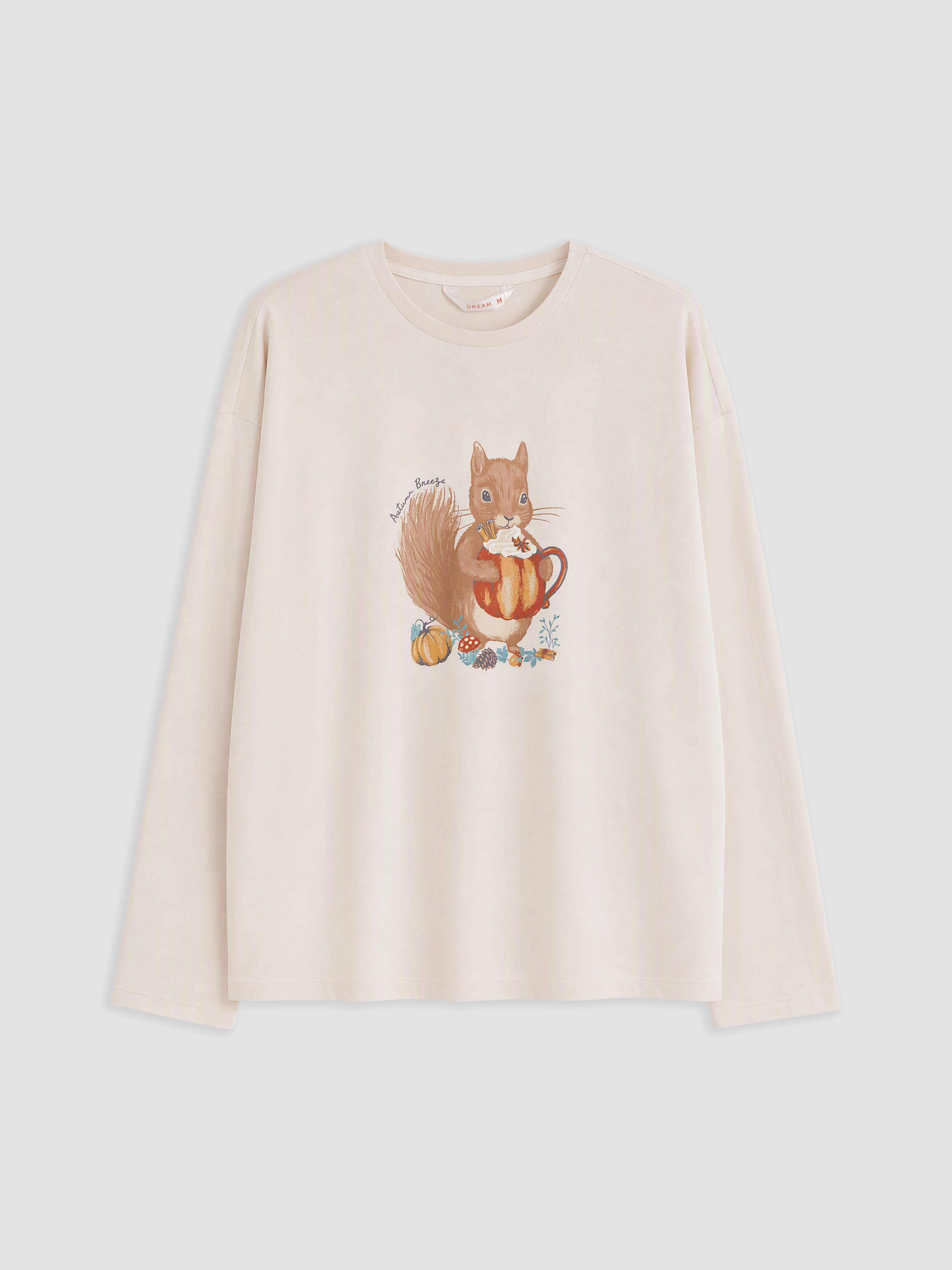LCW DREAM Bisiklet Yaka Baskılı Kadın Pijama Takım görsel 2