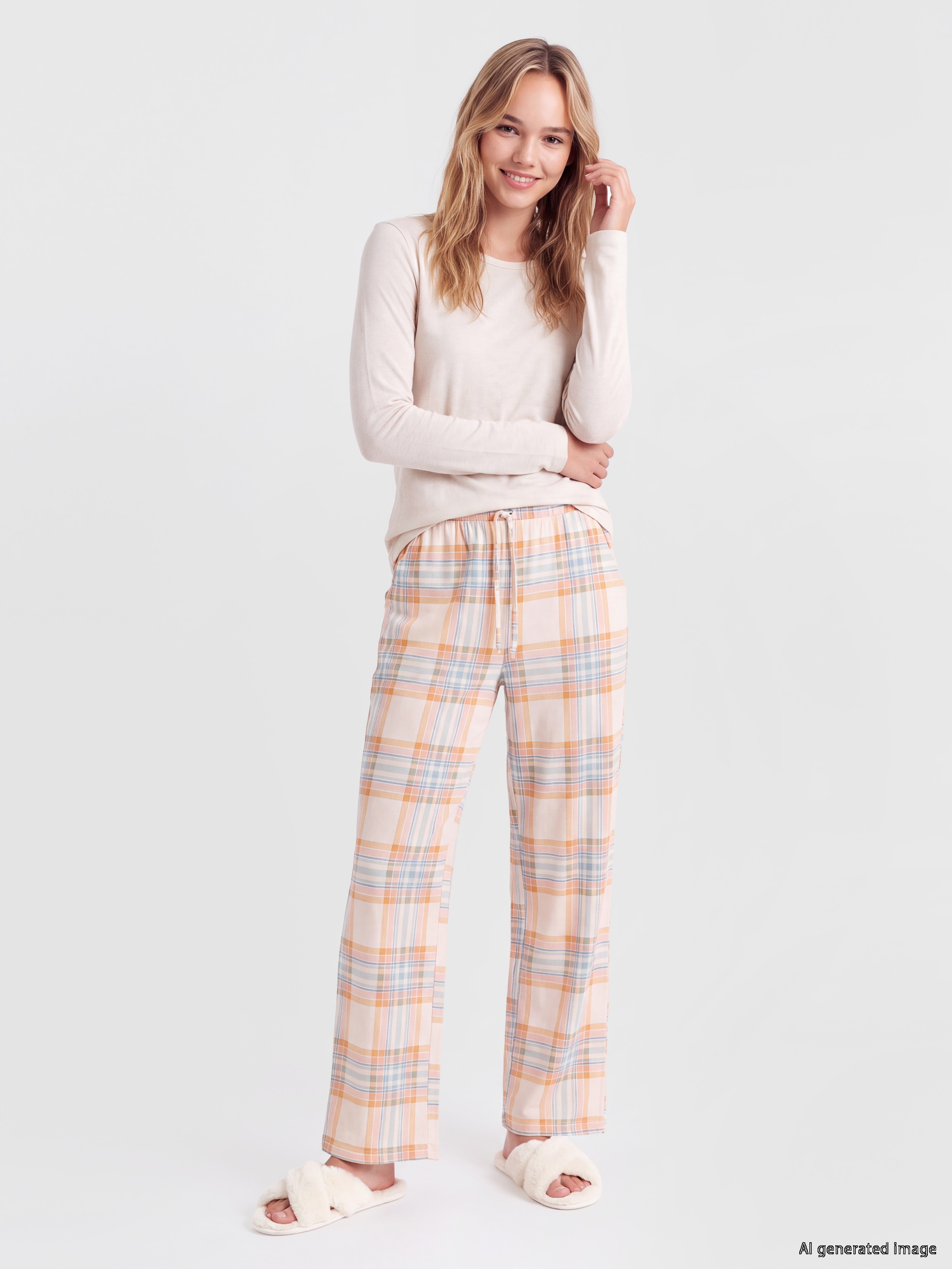 LCW DREAM Ekose Kadın Pijama Alt